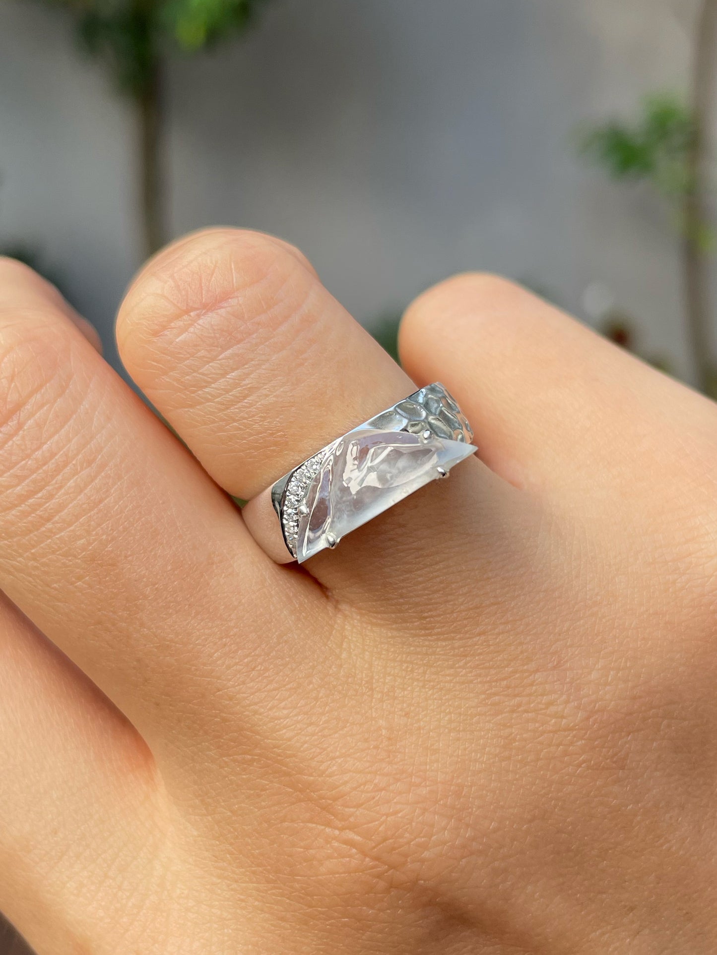 Icy Jade Ring - Mountain (NJR185)