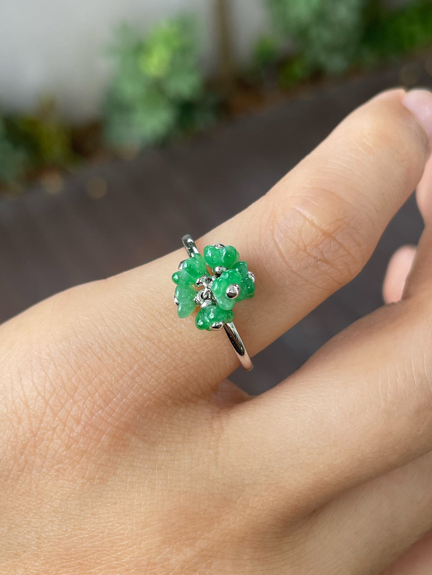 Green Jade Ring - Osmanthus (NJR190)