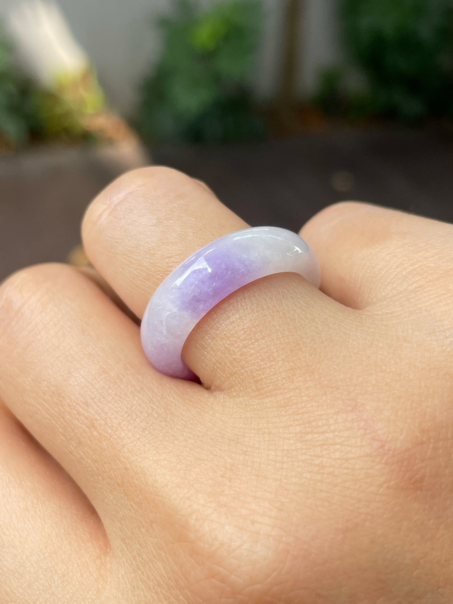 Lavender Jade Abacus Ring | HK 16 (NJR203)