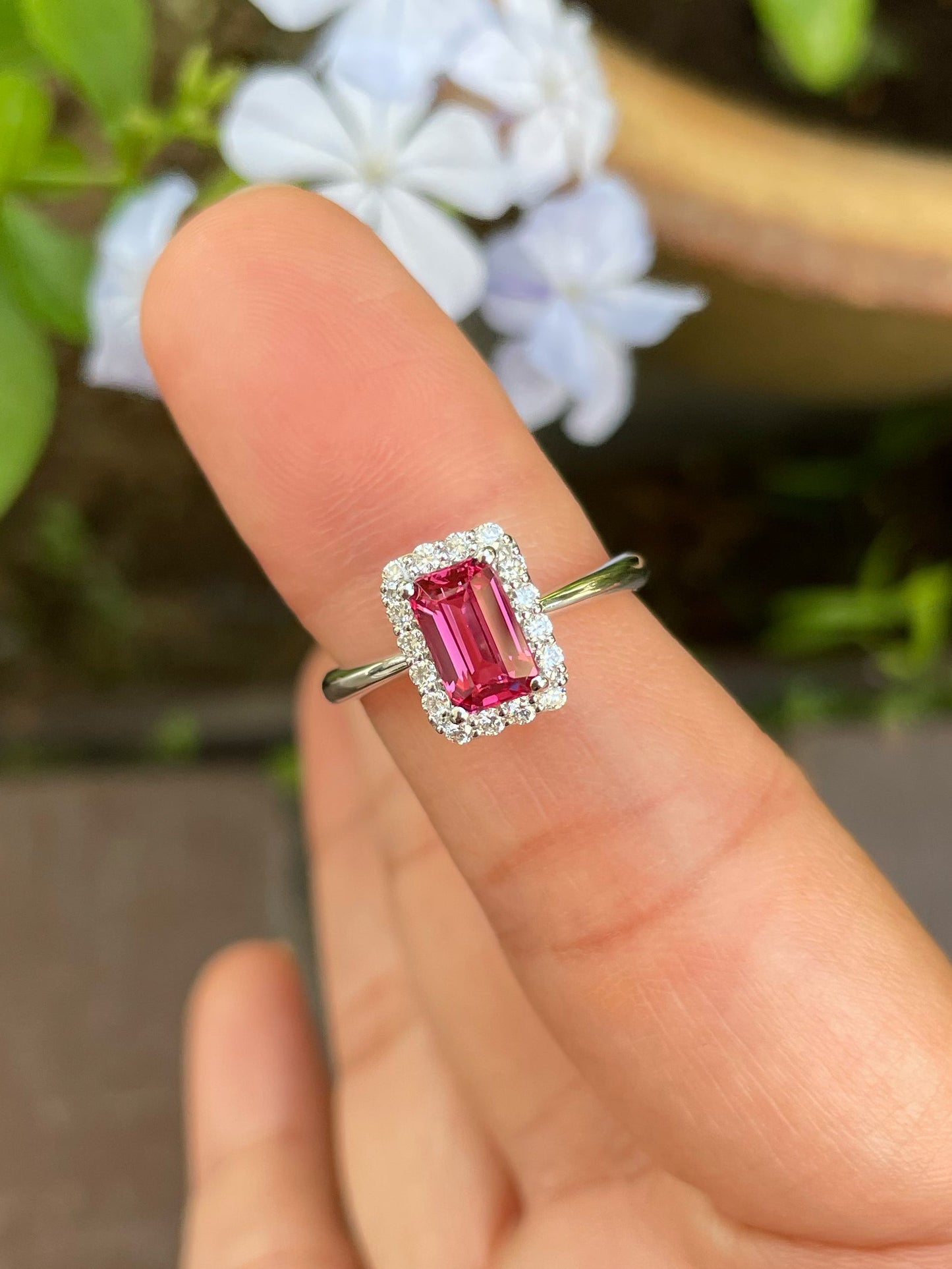 Unheated Pinkish Red Spinel Ring - 1.12CT (NJR209)