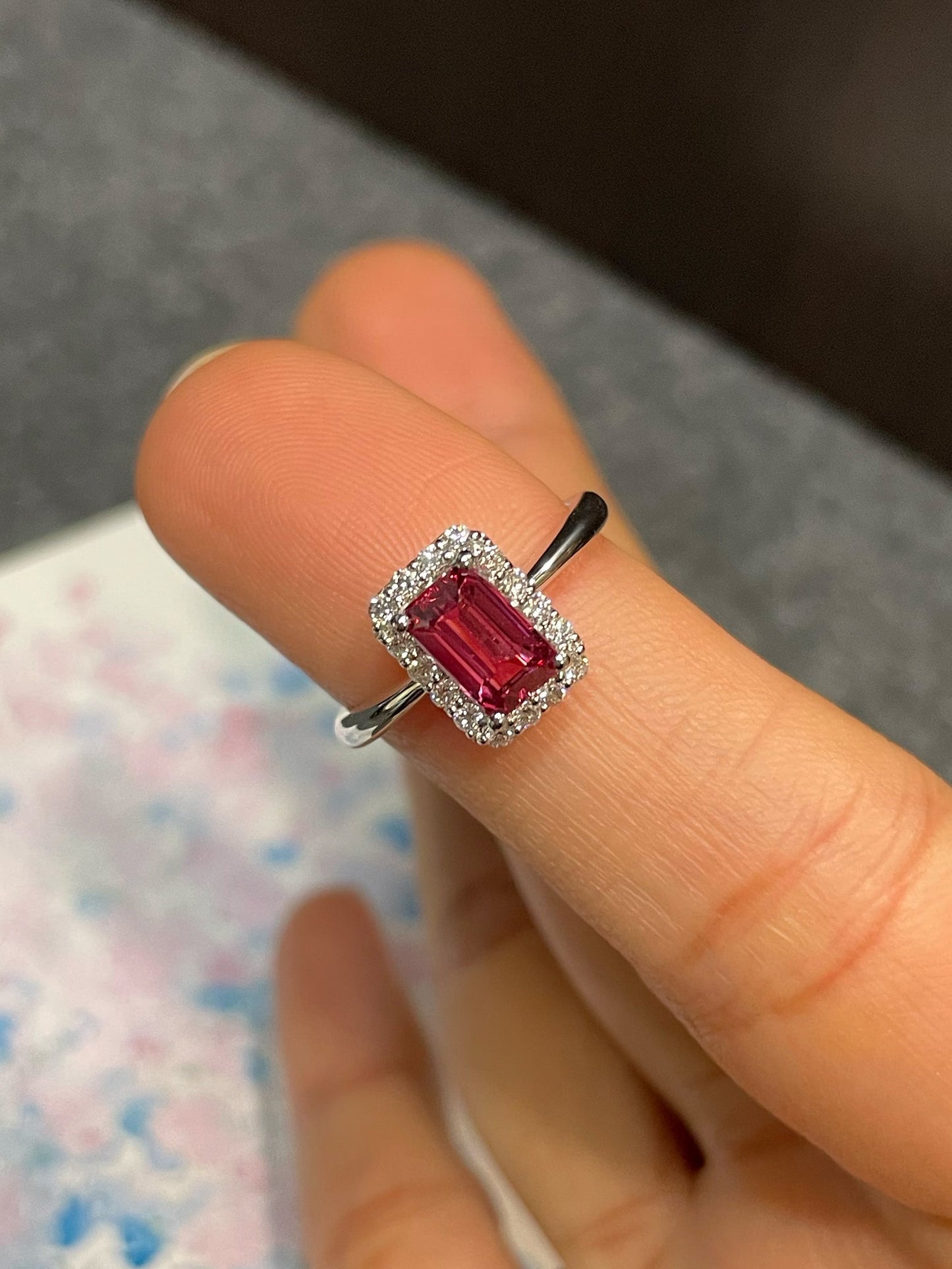 Unheated Pinkish Red Spinel Ring - 1.12CT (NJR209)