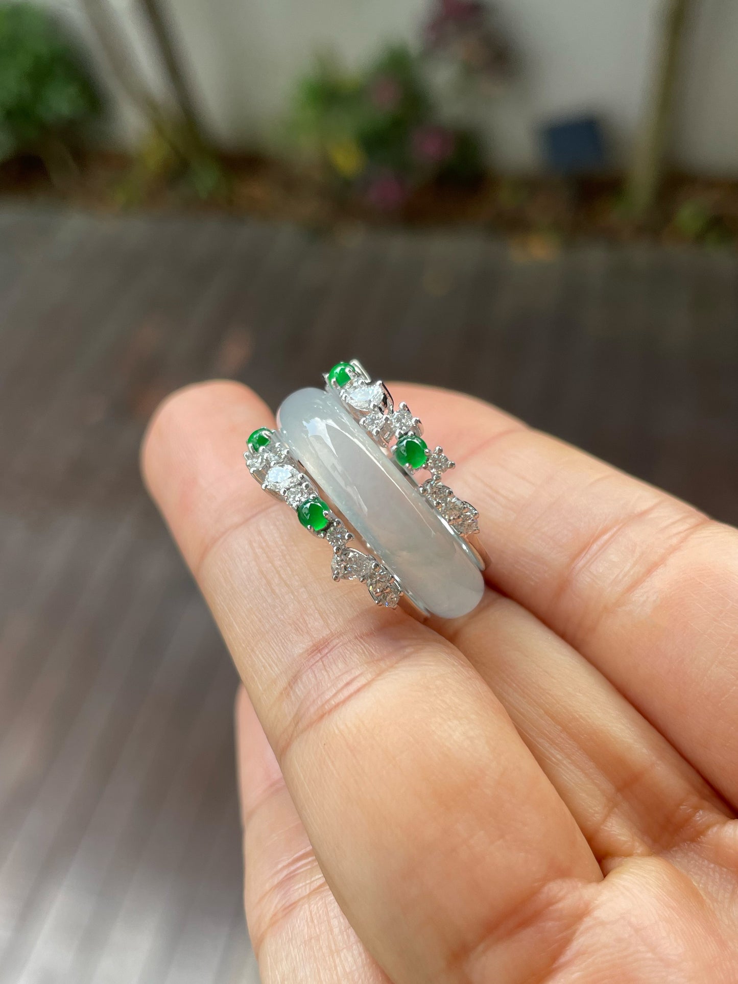 Icy Jade Abacus Ring | HK 14.5 (NJR216)
