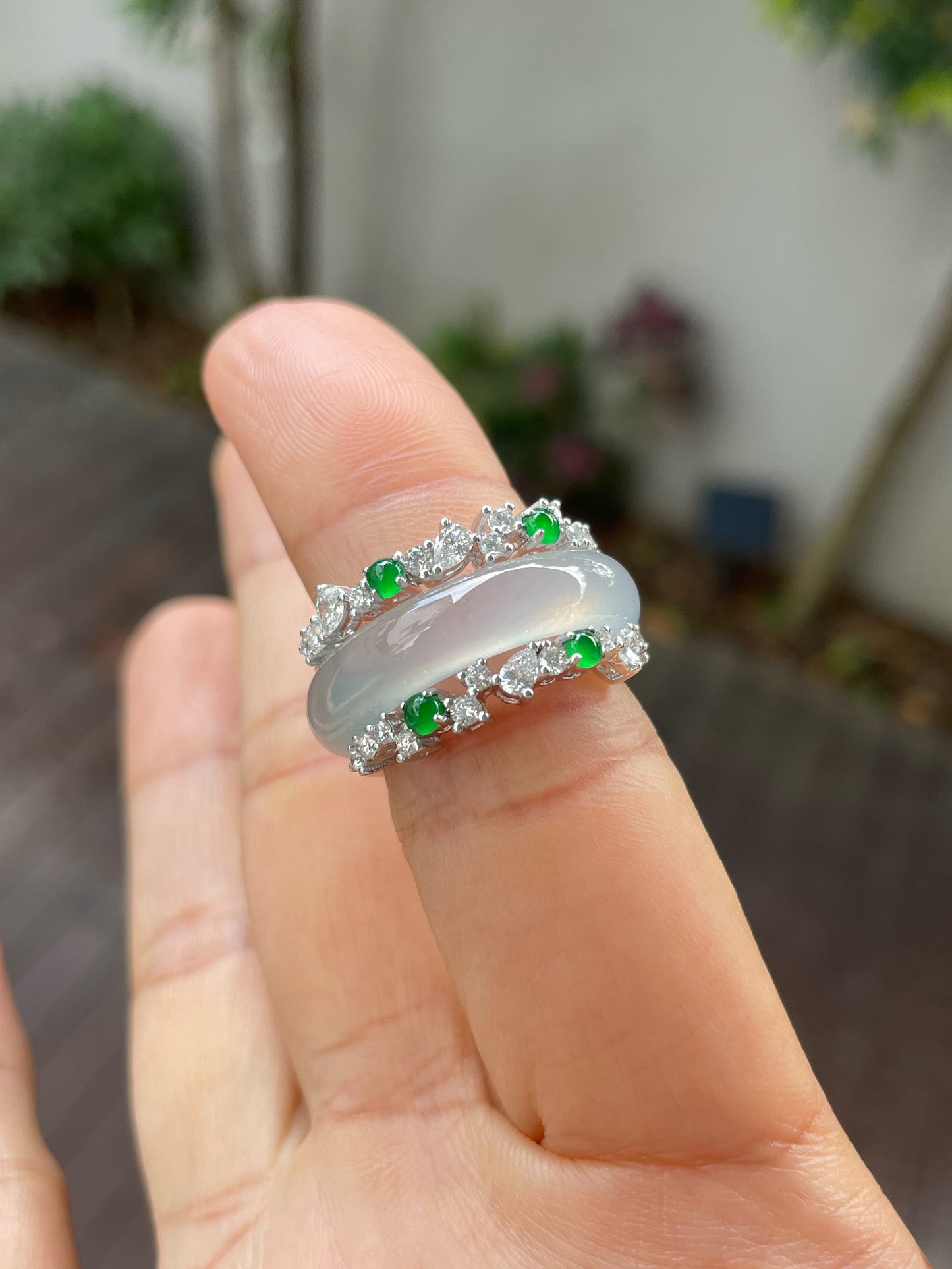 Icy Jade Abacus Ring | HK 14.5 (NJR216)