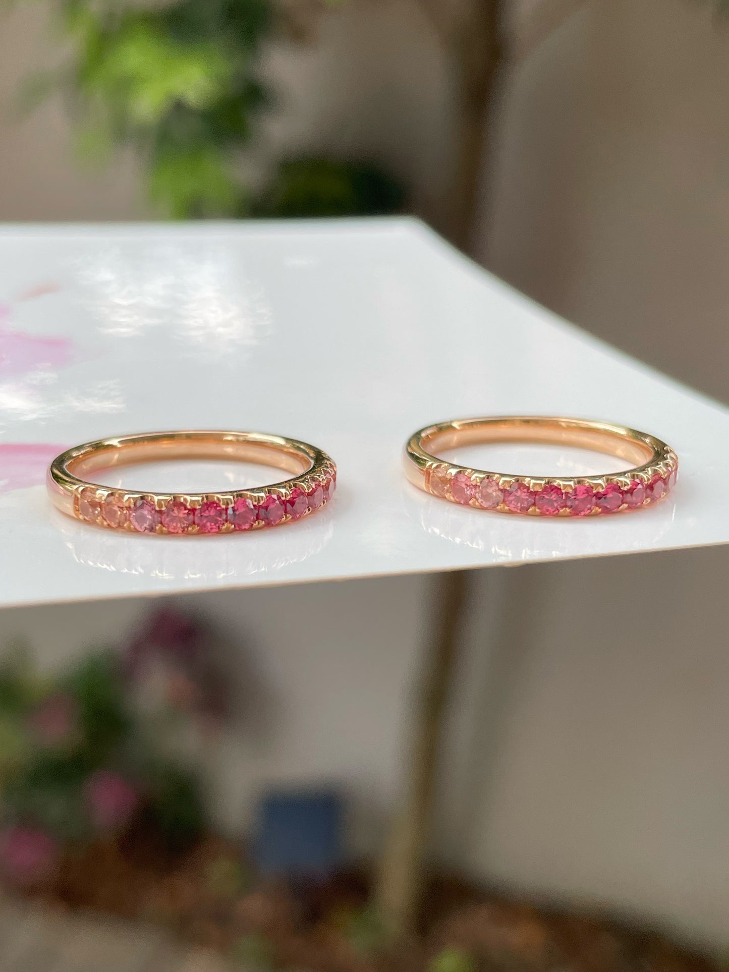 Padparadscha Sapphire Rings (NJR220)