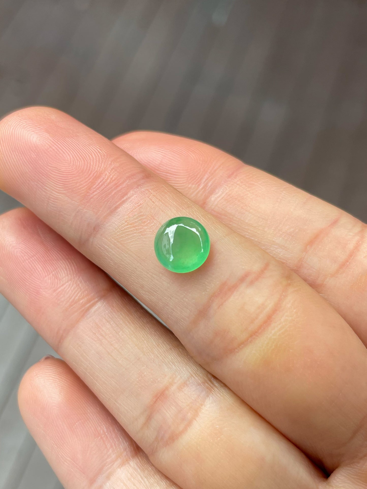 Icy Green Jadeite Cabochon (NJR275)