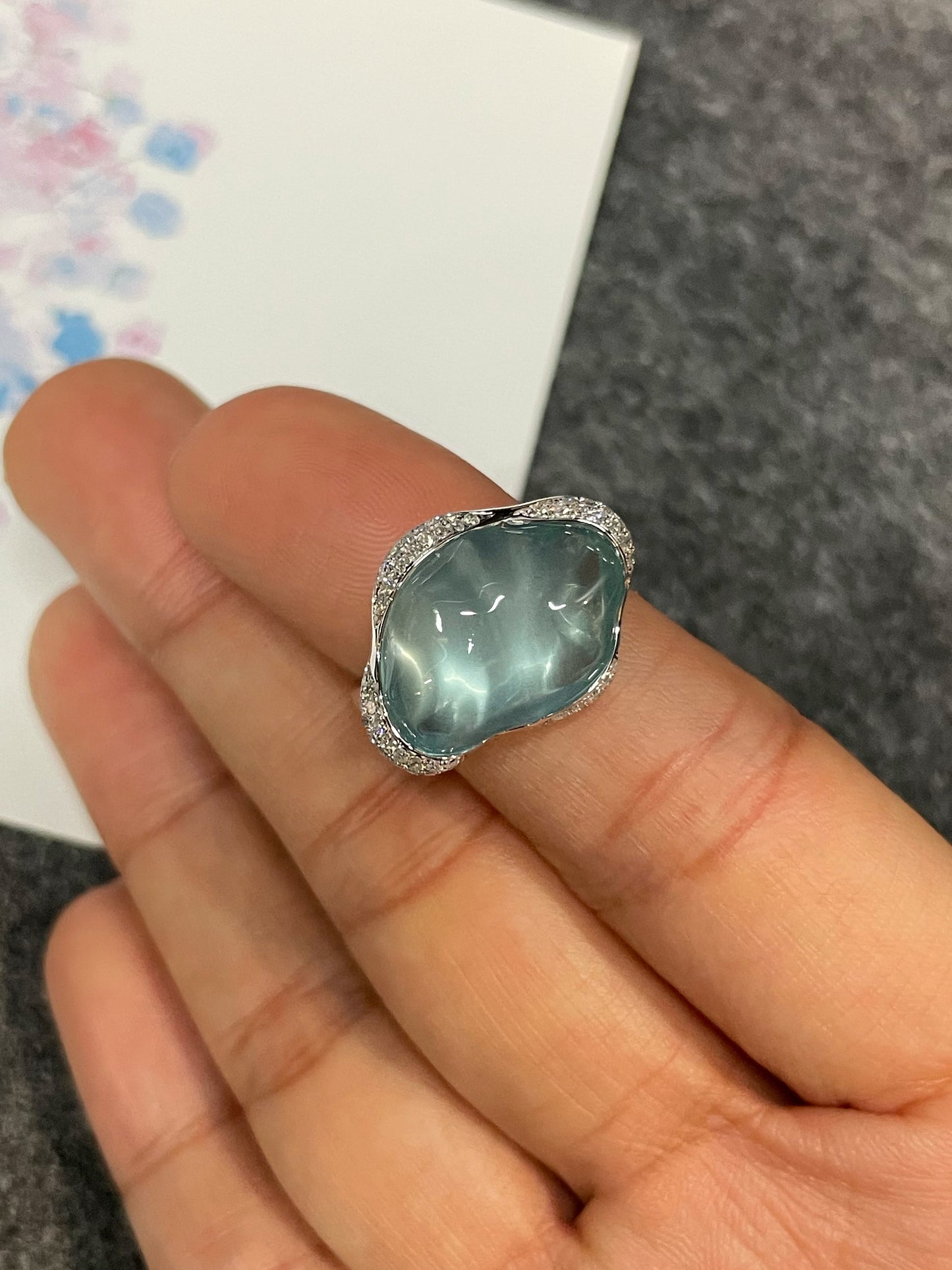 Aquamarine Ring - 11.7CT (NJR234)
