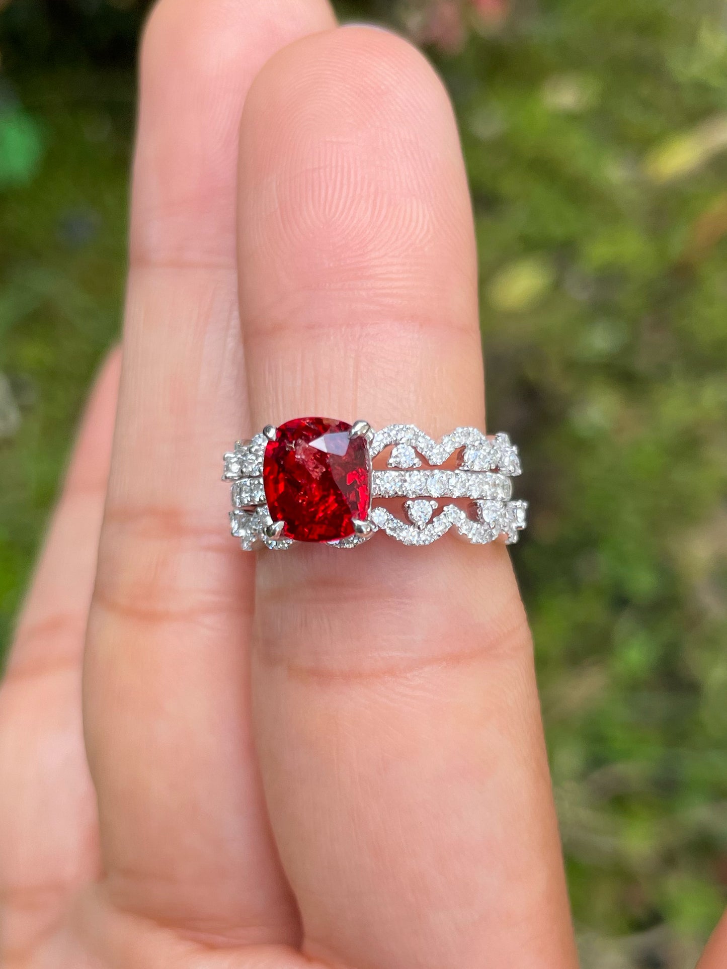 Unheated Red Spinel Ring - 2.01CT (NJR235)
