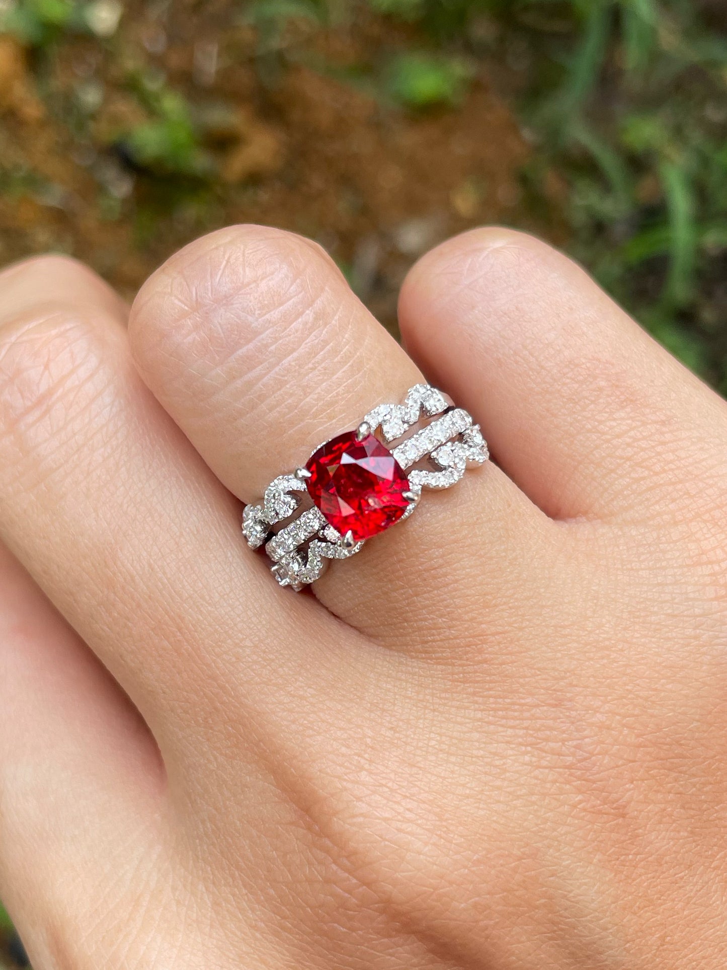 Unheated Red Spinel Ring - 2.01CT (NJR235)