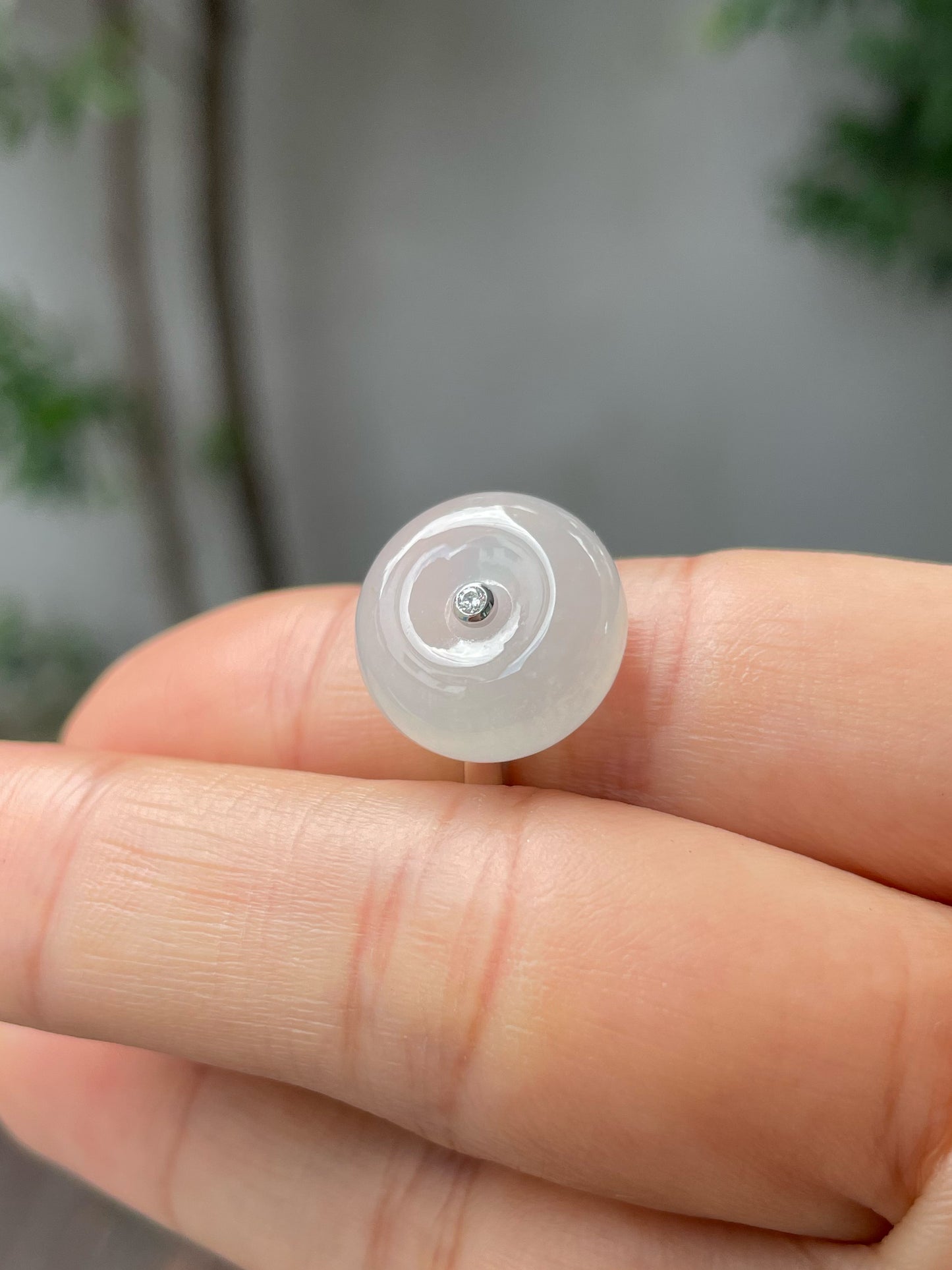 White Jade Ring - Safety Coin (NJR238)