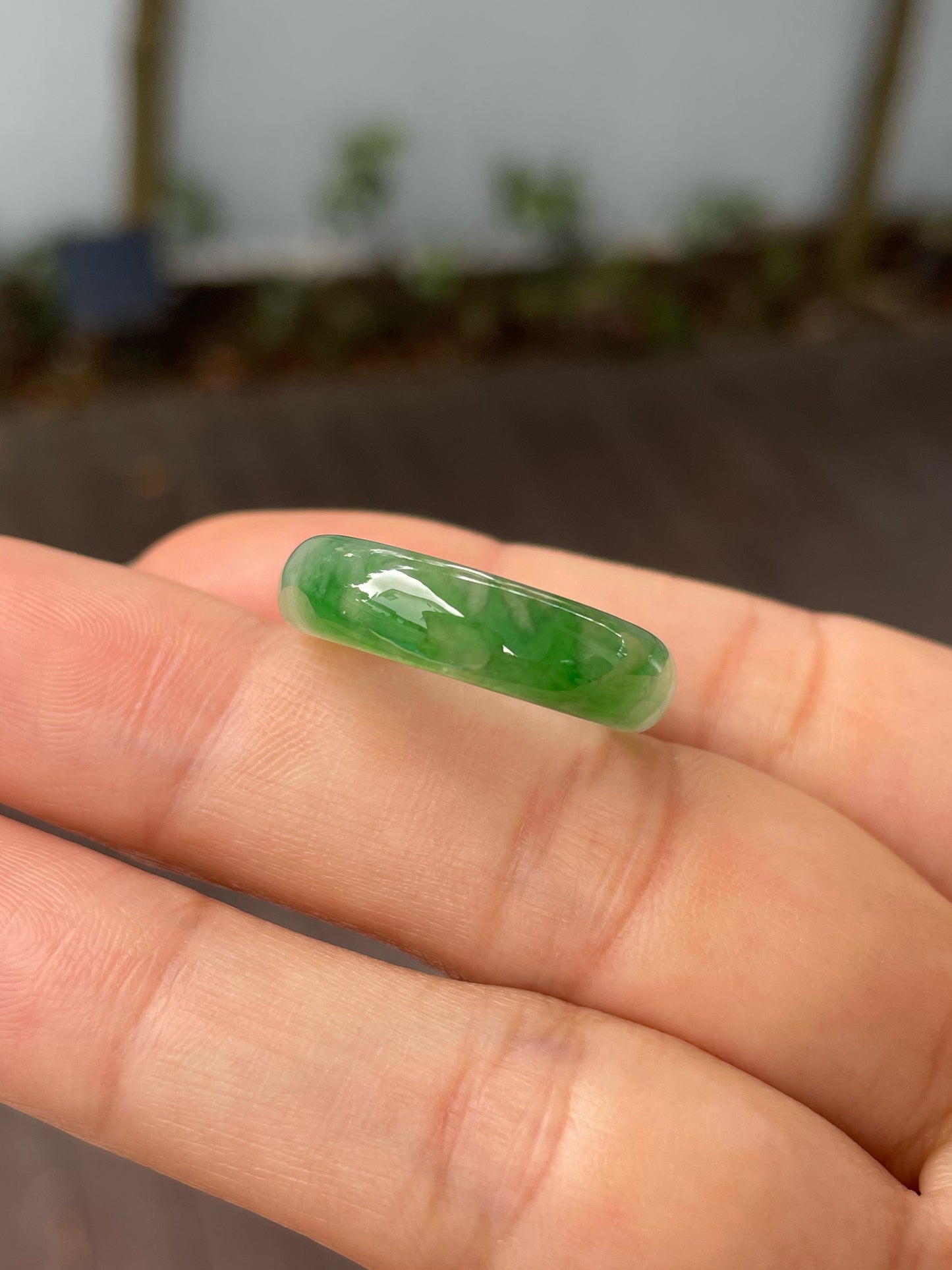 Green Jade Abacus Ring | HK 16 (NJR240)