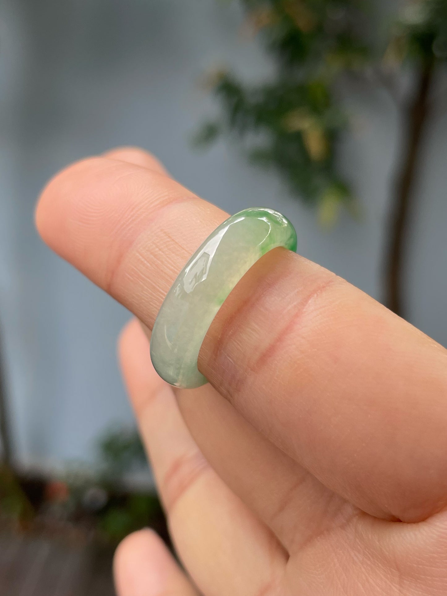 Green Jade Abacus Ring | HK 16 (NJR240)
