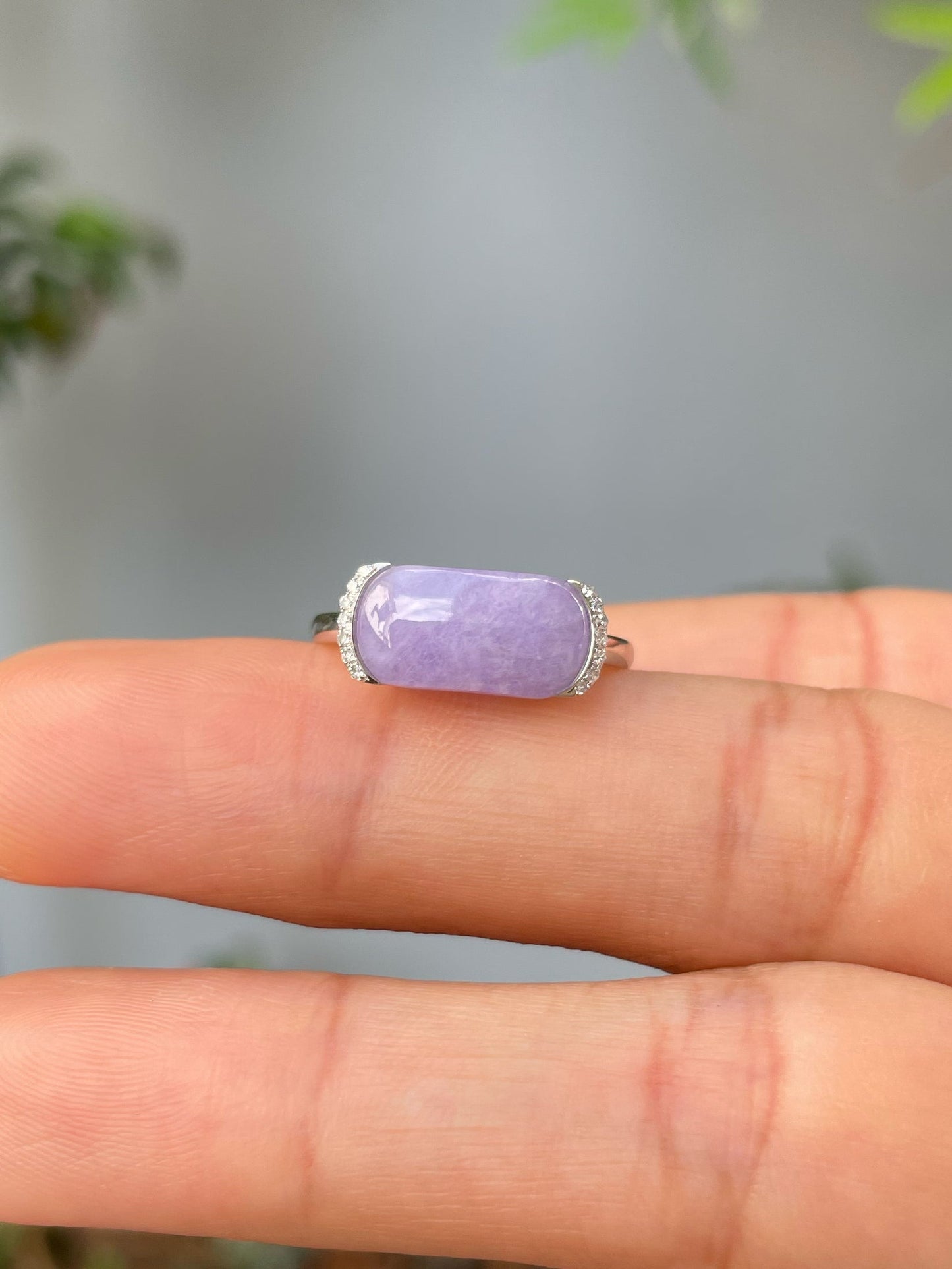 Lavender Jadeite Ring (NJR247)