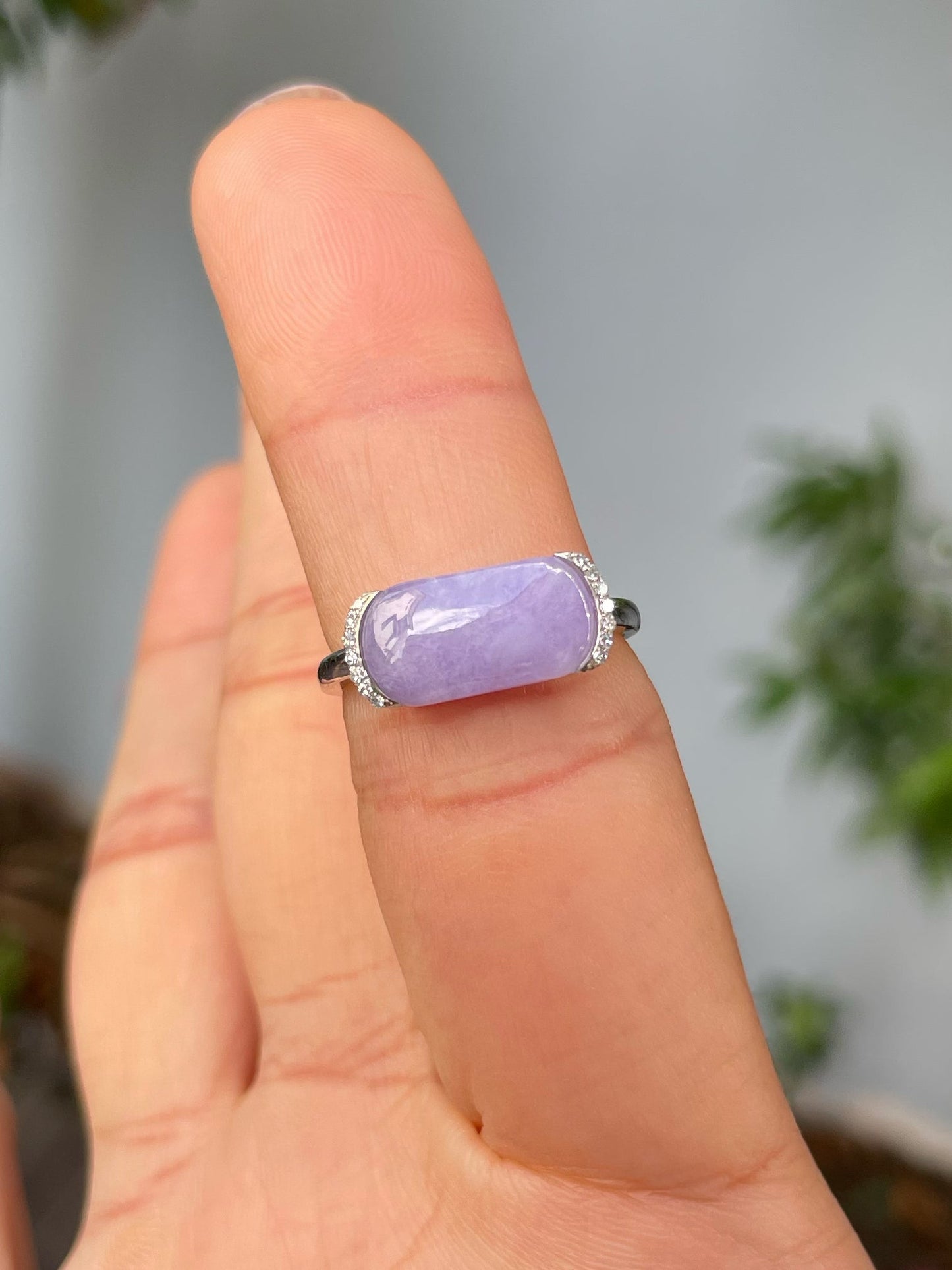 Lavender Jadeite Ring (NJR247)
