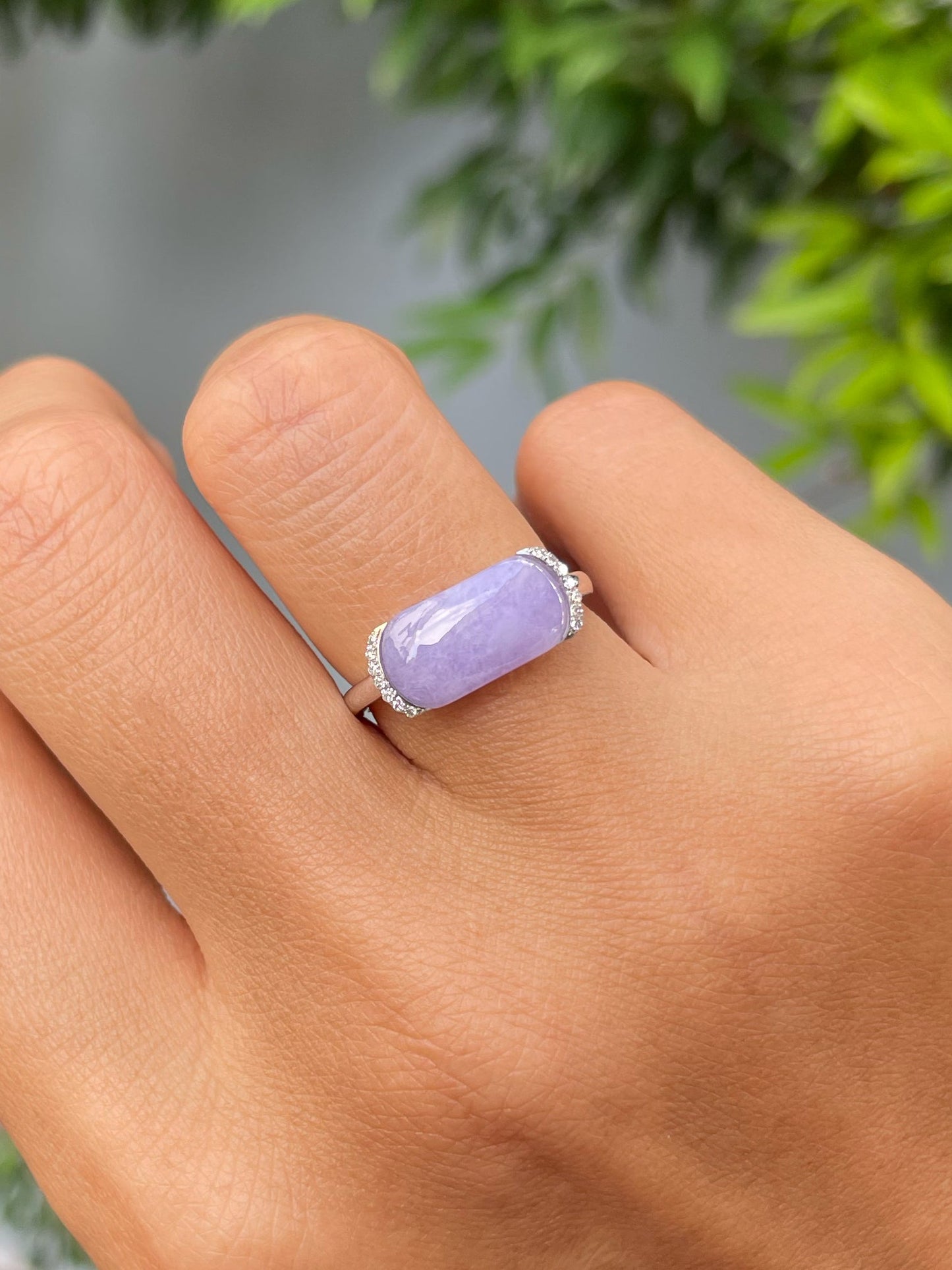 Lavender Jadeite Ring (NJR247)