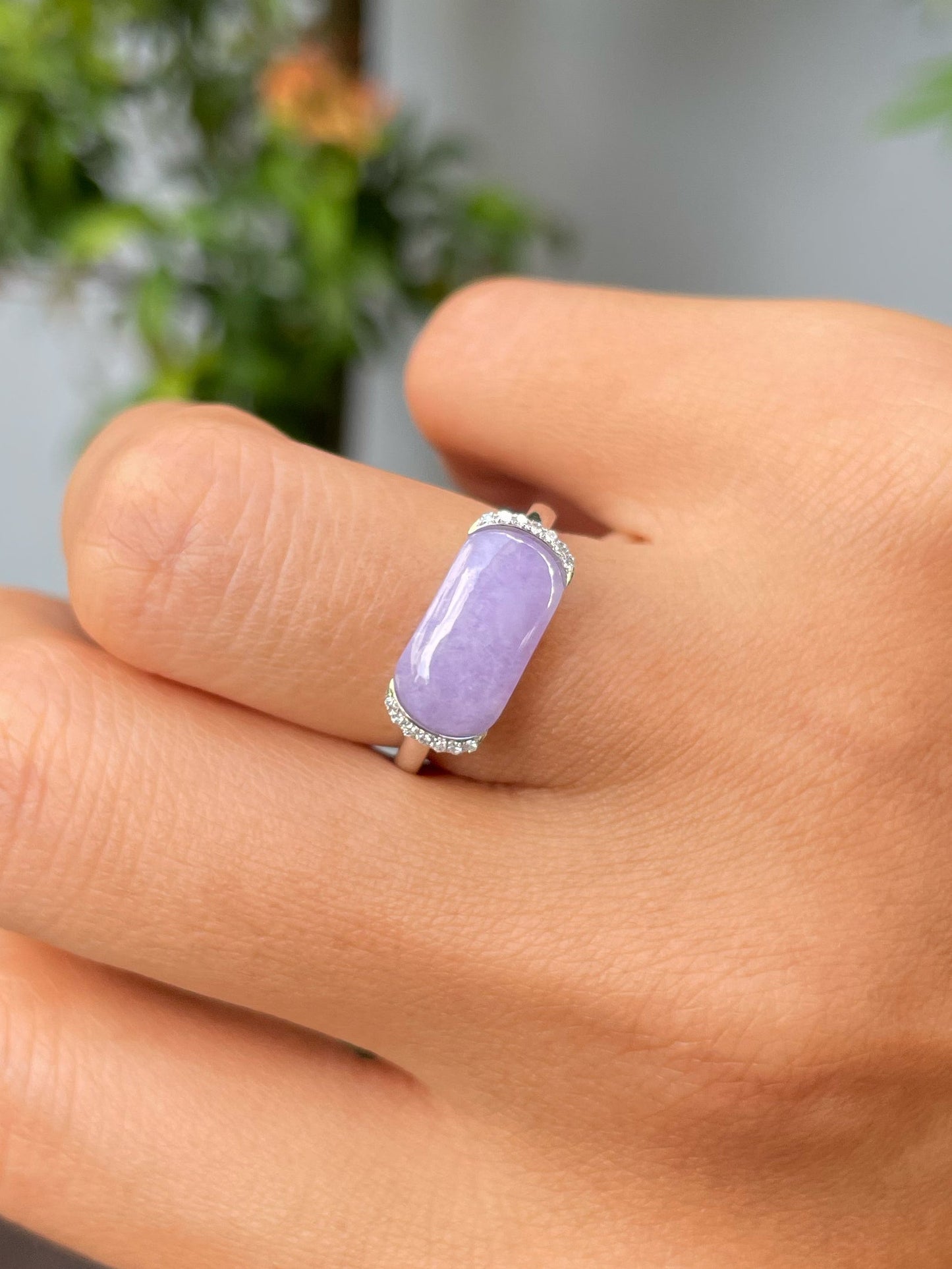 Lavender Jadeite Ring (NJR247)