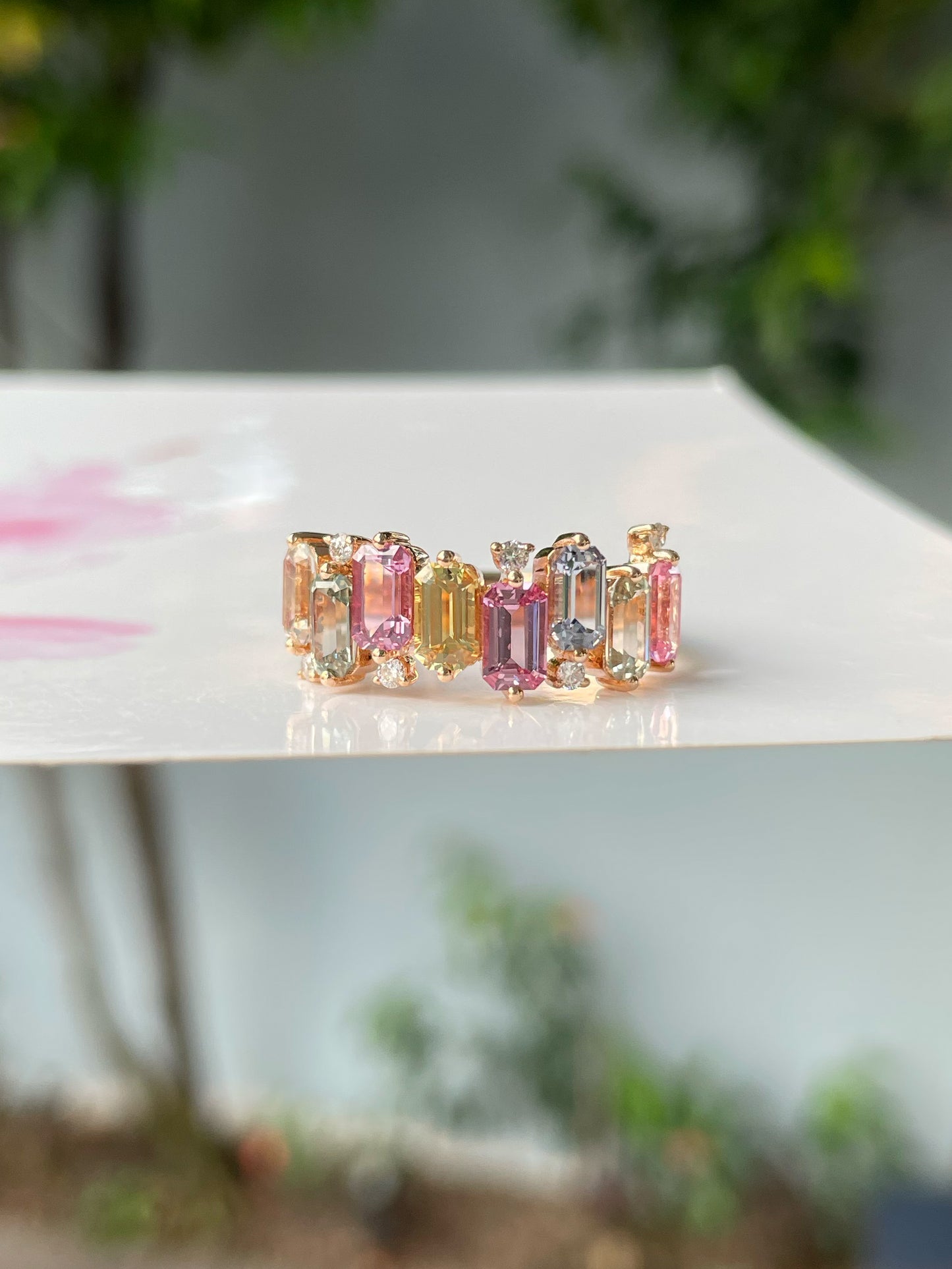 Unheated Fancy Sapphires Ring - 2.51CT (NJR254)