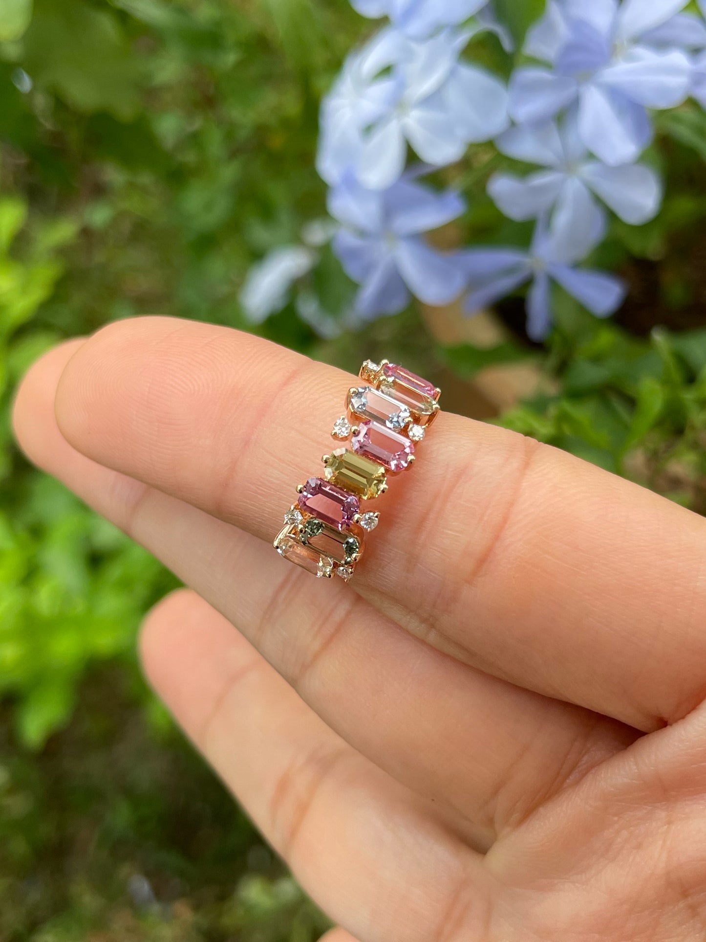 Unheated Fancy Sapphires Ring - 2.51CT (NJR254)