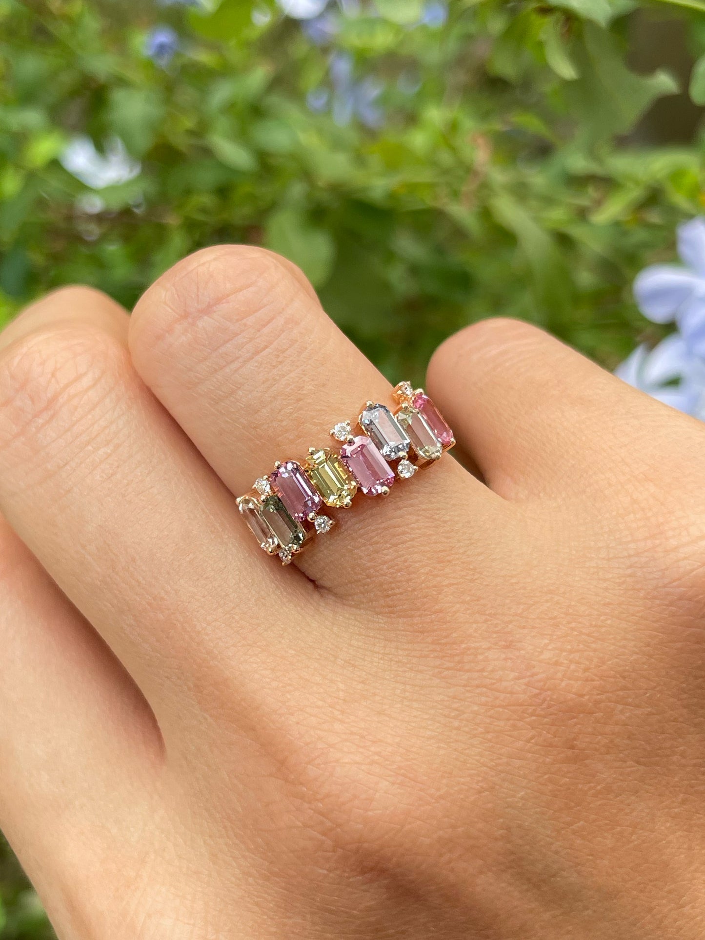 Unheated Fancy Sapphires Ring - 2.51CT (NJR254)