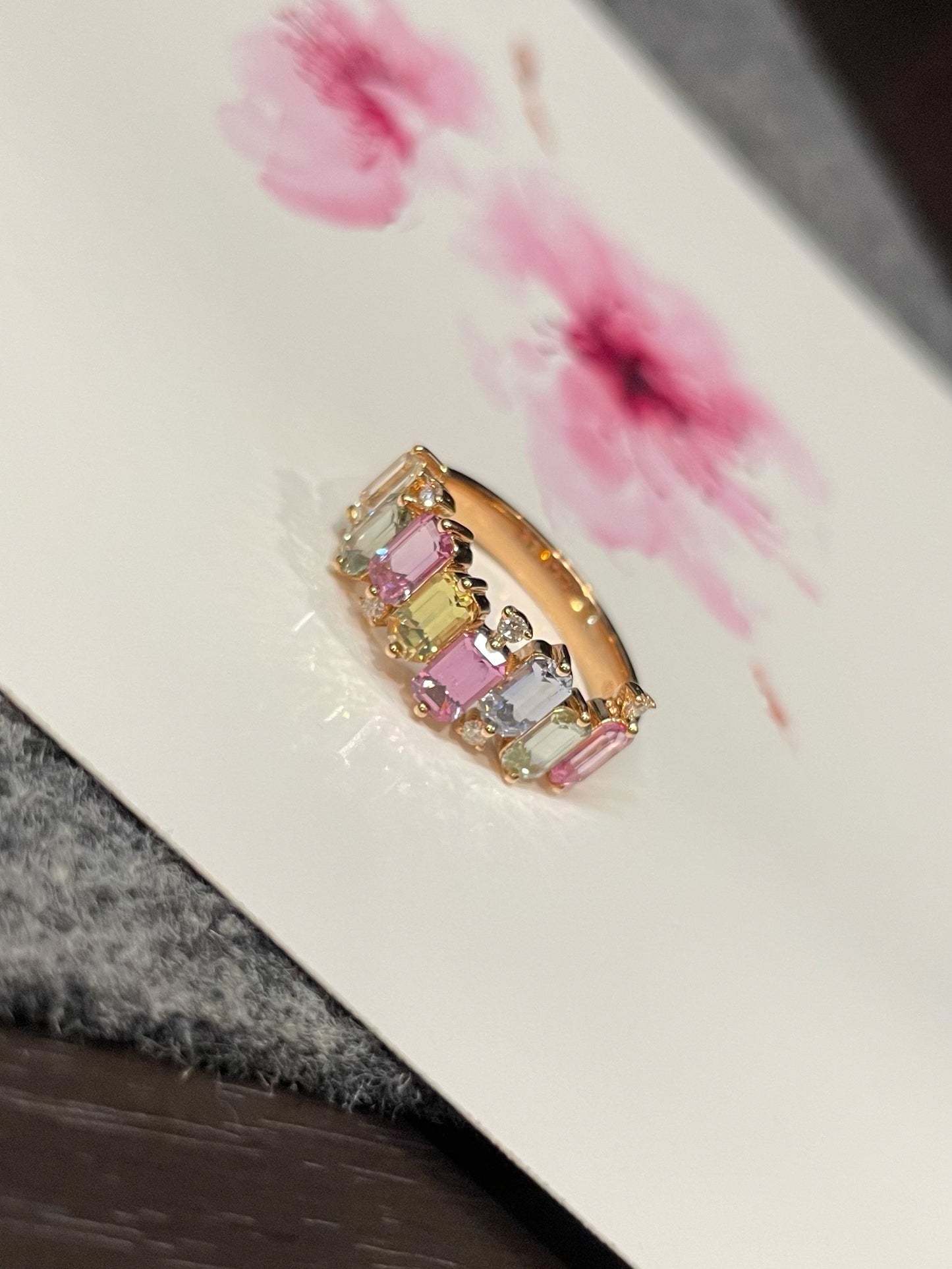 Unheated Fancy Sapphires Ring - 2.51CT (NJR254)