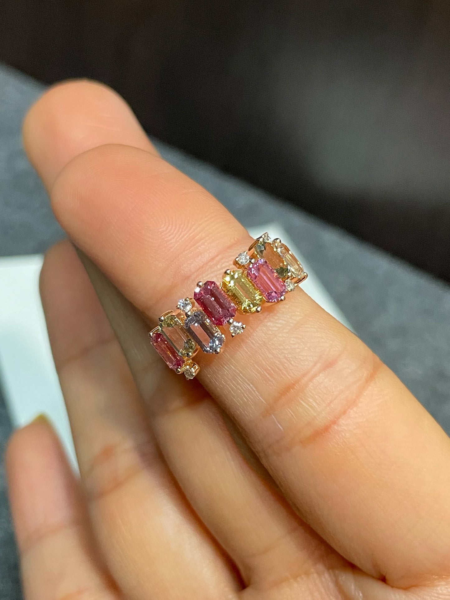 Unheated Fancy Sapphires Ring - 2.51CT (NJR254)