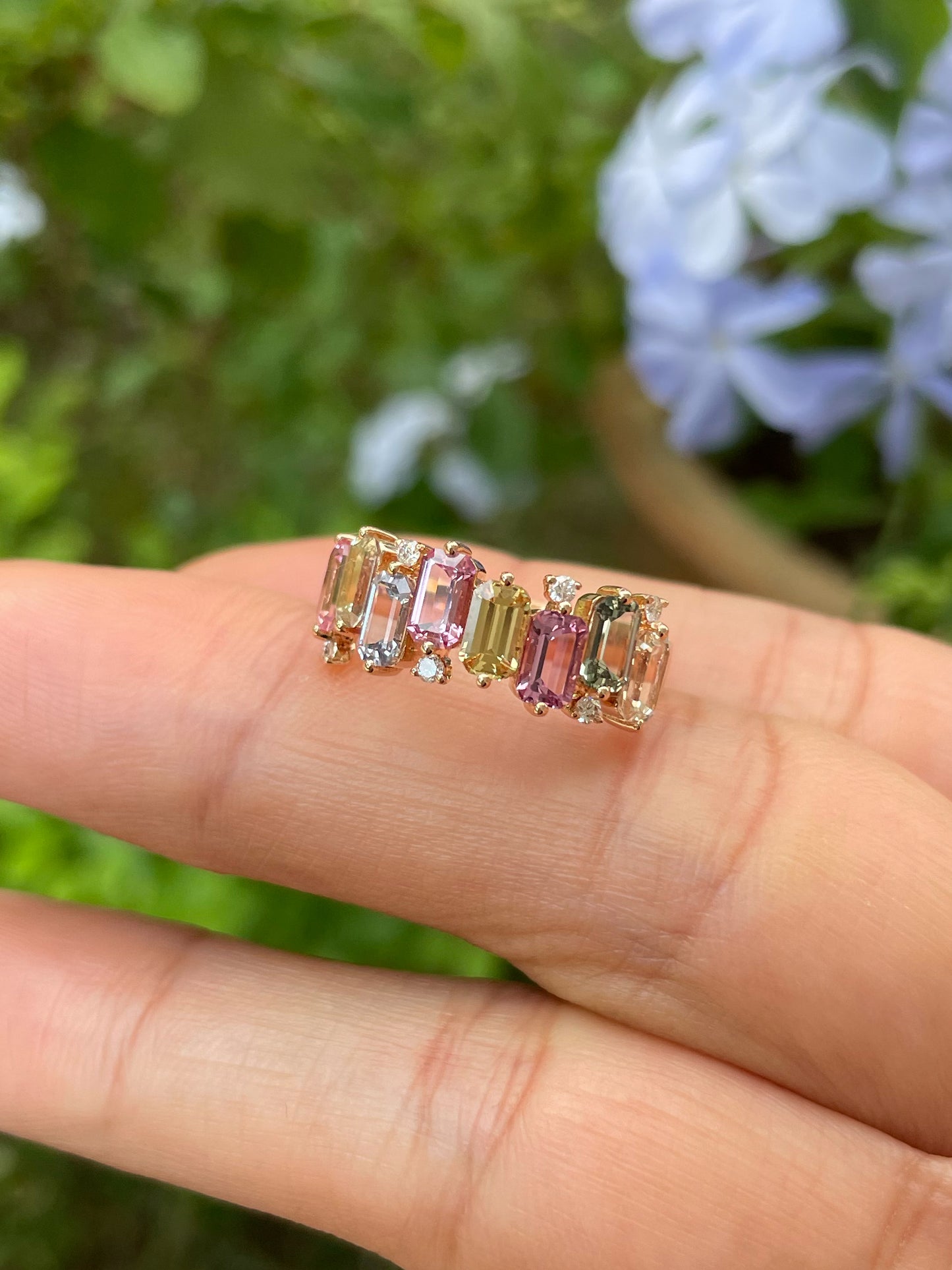 Unheated Fancy Sapphires Ring - 2.51CT (NJR254)