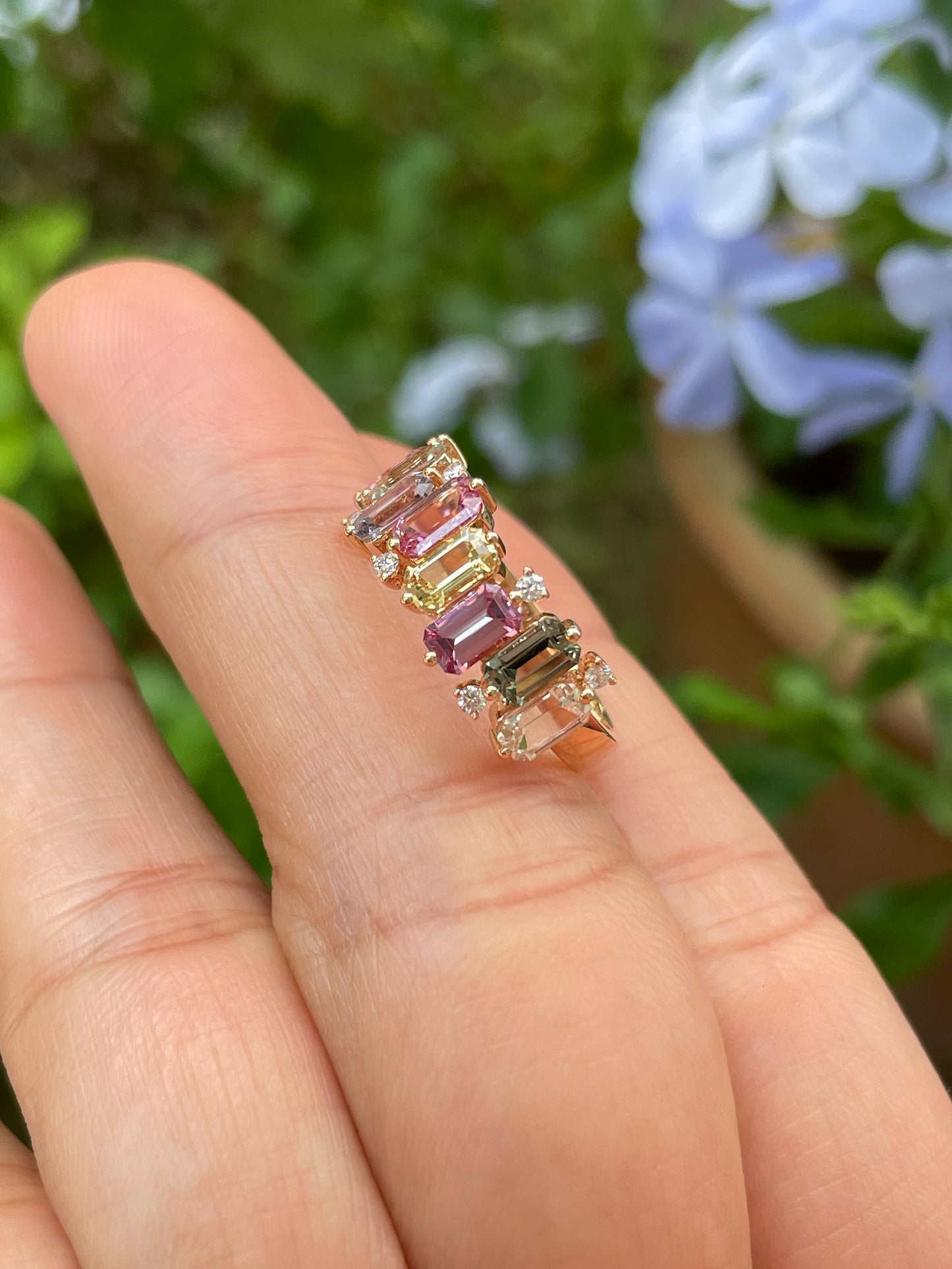 Unheated Fancy Sapphires Ring - 2.51CT (NJR254)
