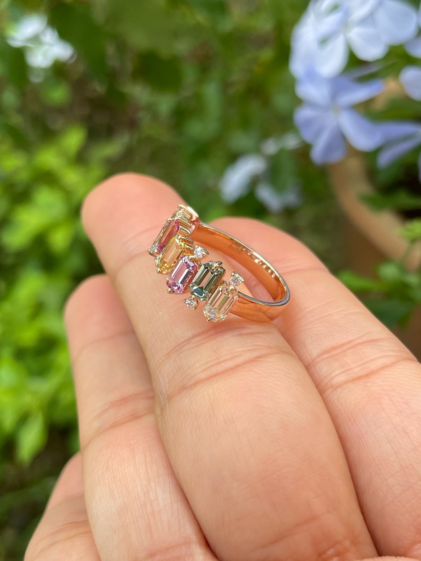 Unheated Fancy Sapphires Ring - 2.51CT (NJR254)