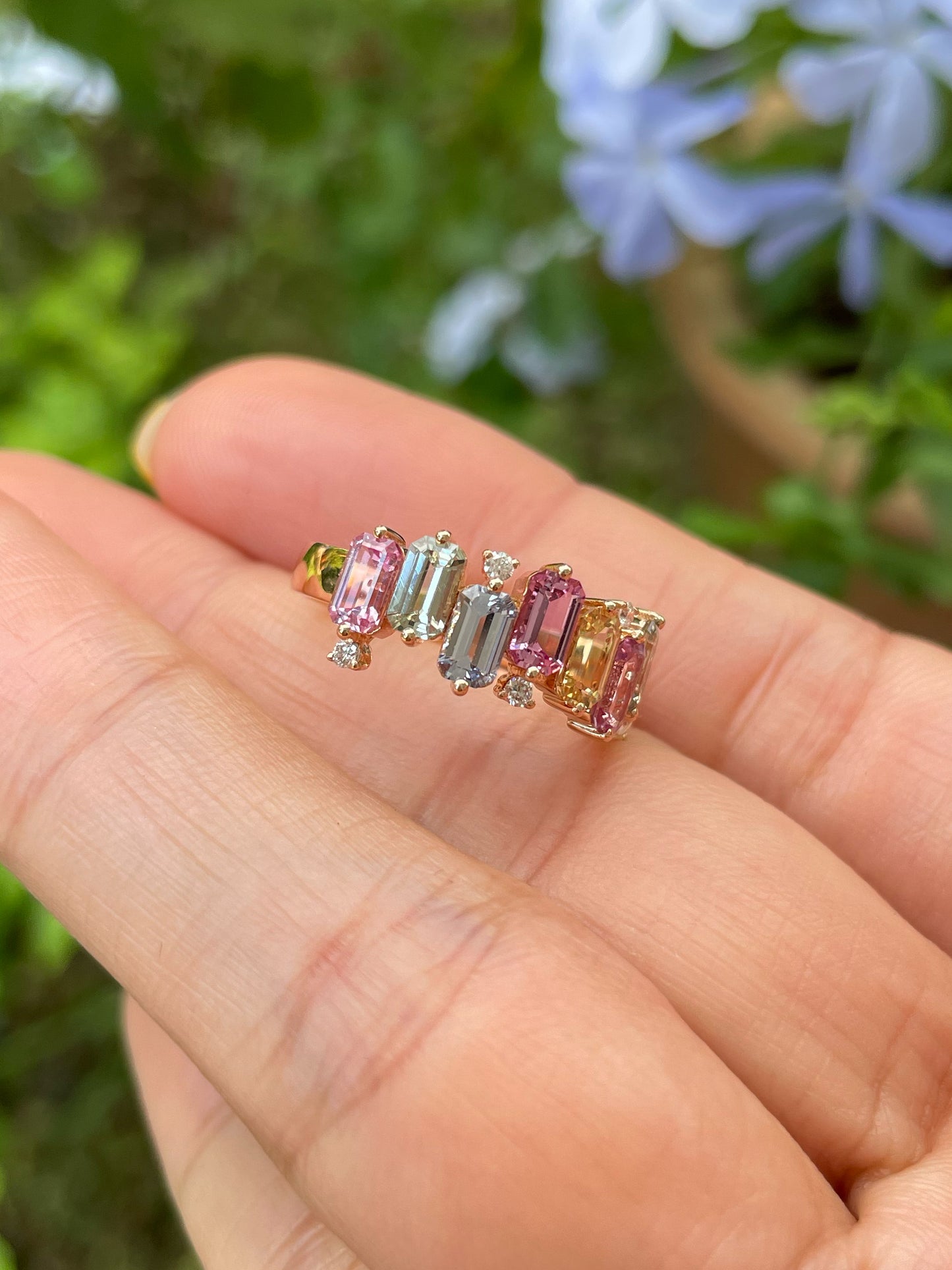 Unheated Fancy Sapphires Ring - 2.51CT (NJR254)
