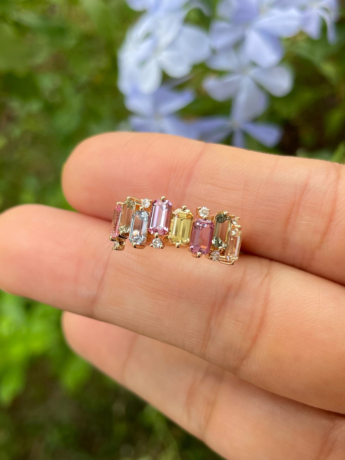 Unheated Fancy Sapphires Ring - 2.51CT (NJR254)