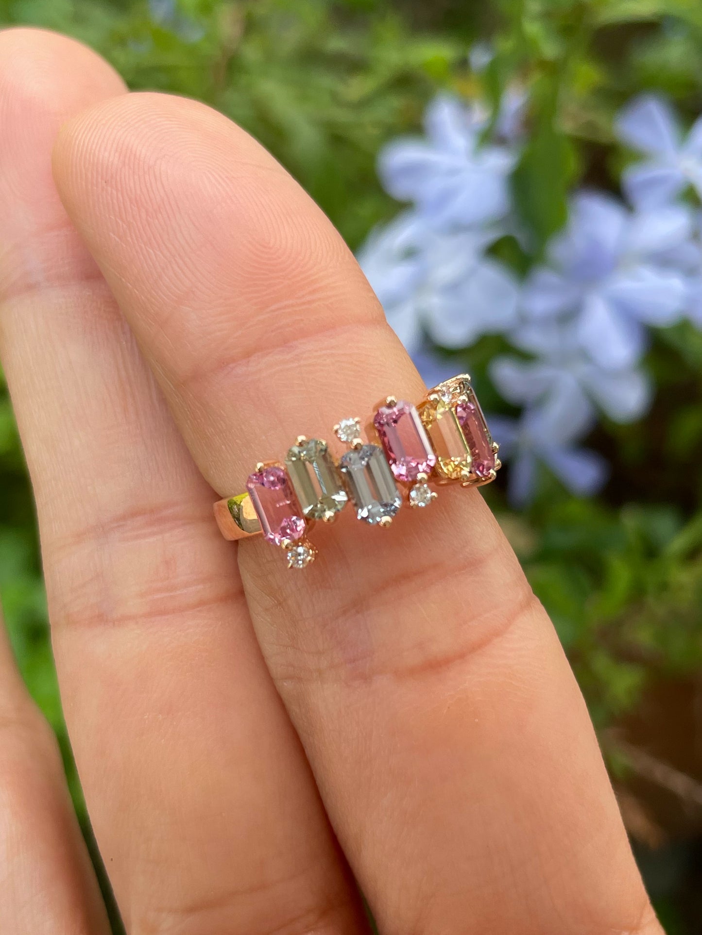 Unheated Fancy Sapphires Ring - 2.51CT (NJR254)