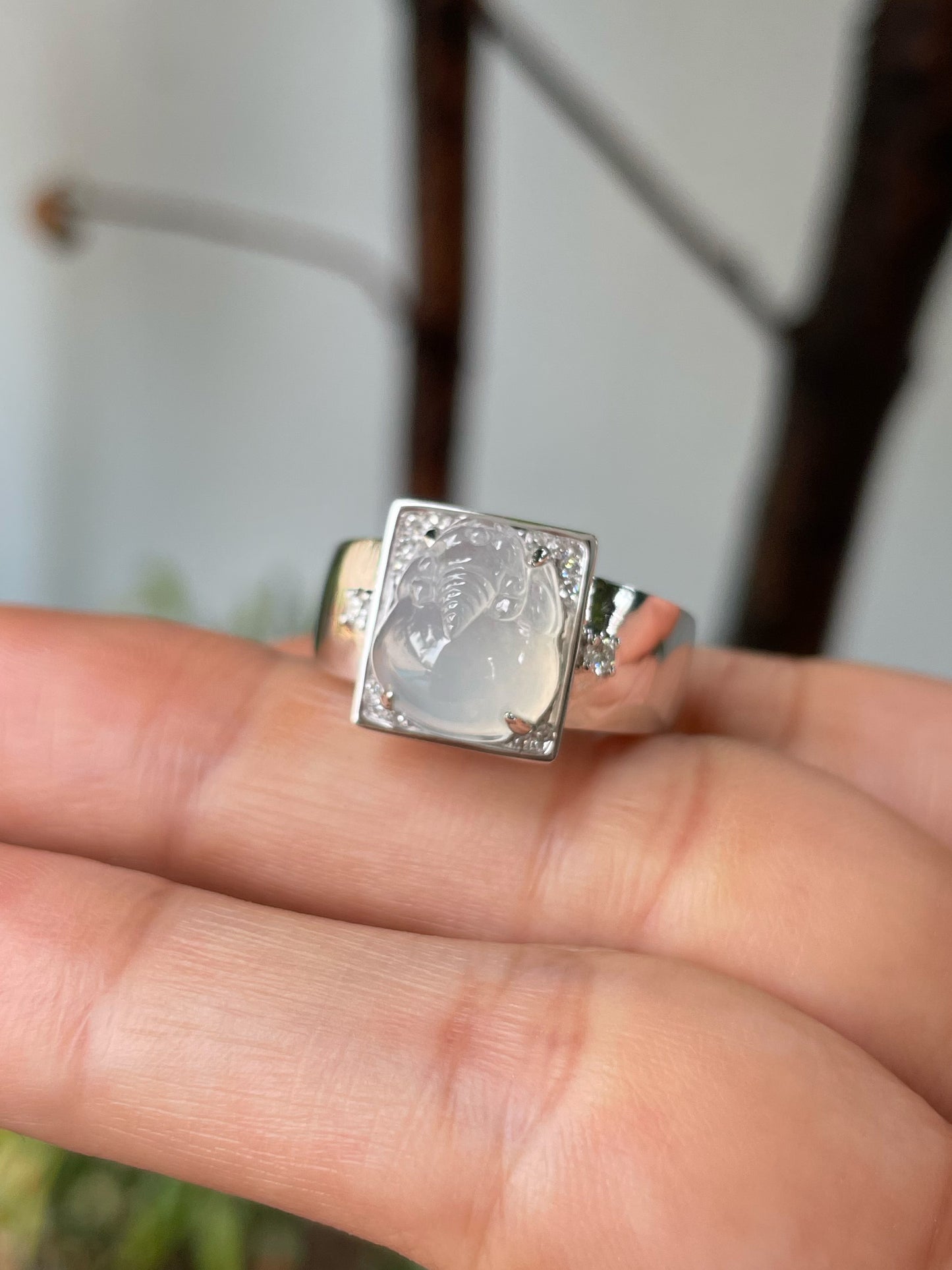 Icy Jade Ring - Golden Toad (NJR274)