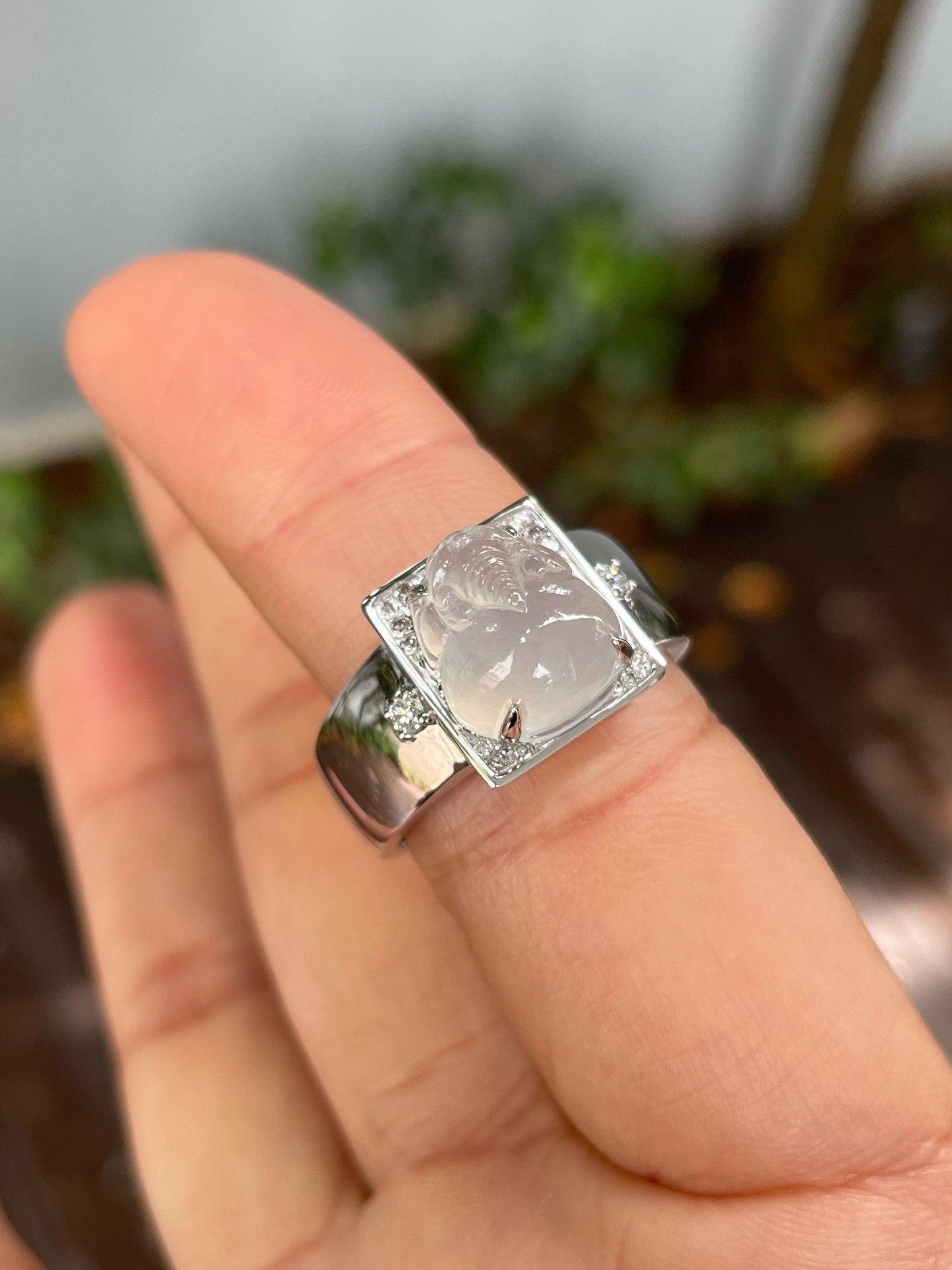 Icy Jade Ring - Golden Toad (NJR274)