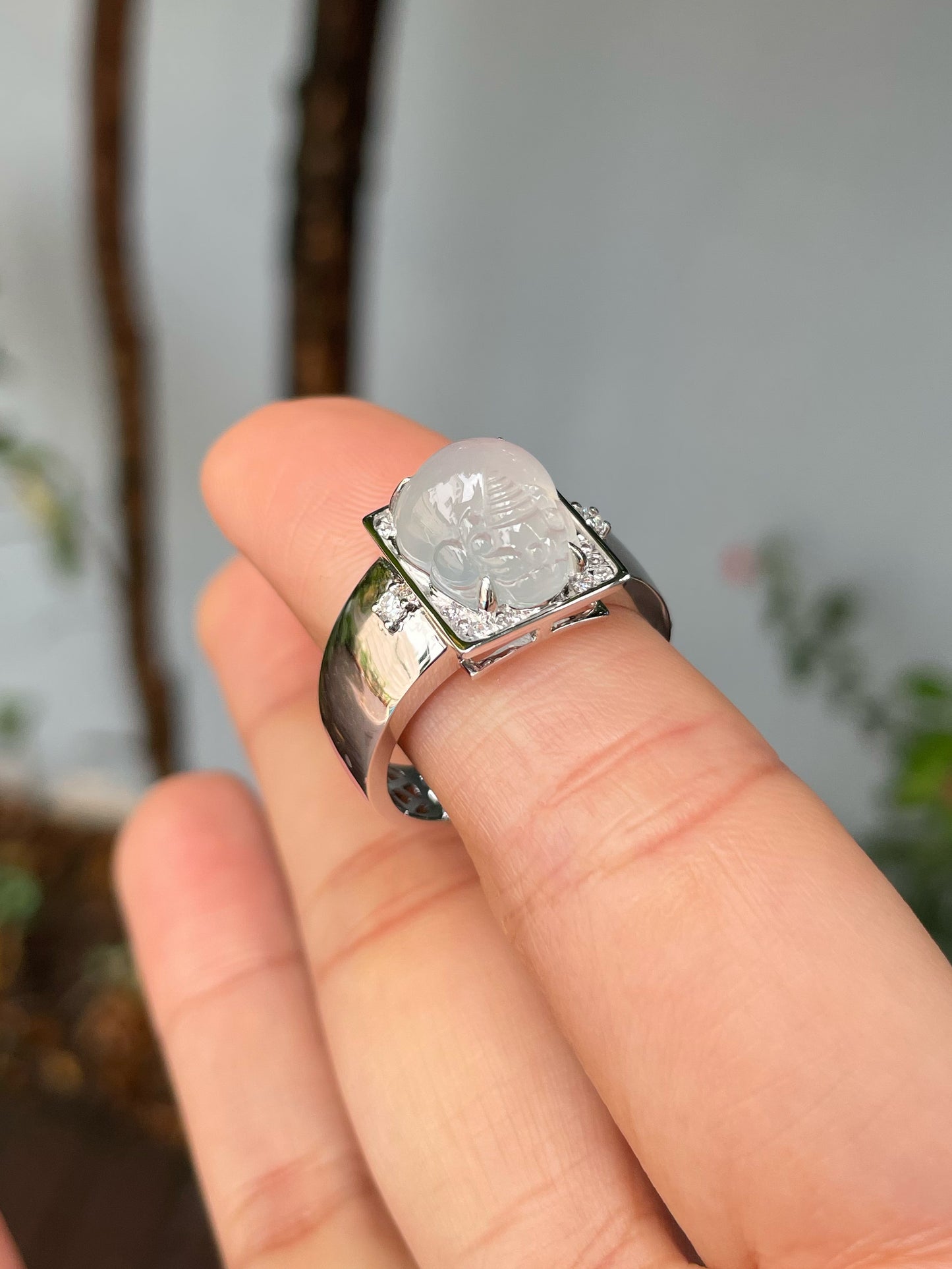 Icy Jade Ring - Golden Toad (NJR274)