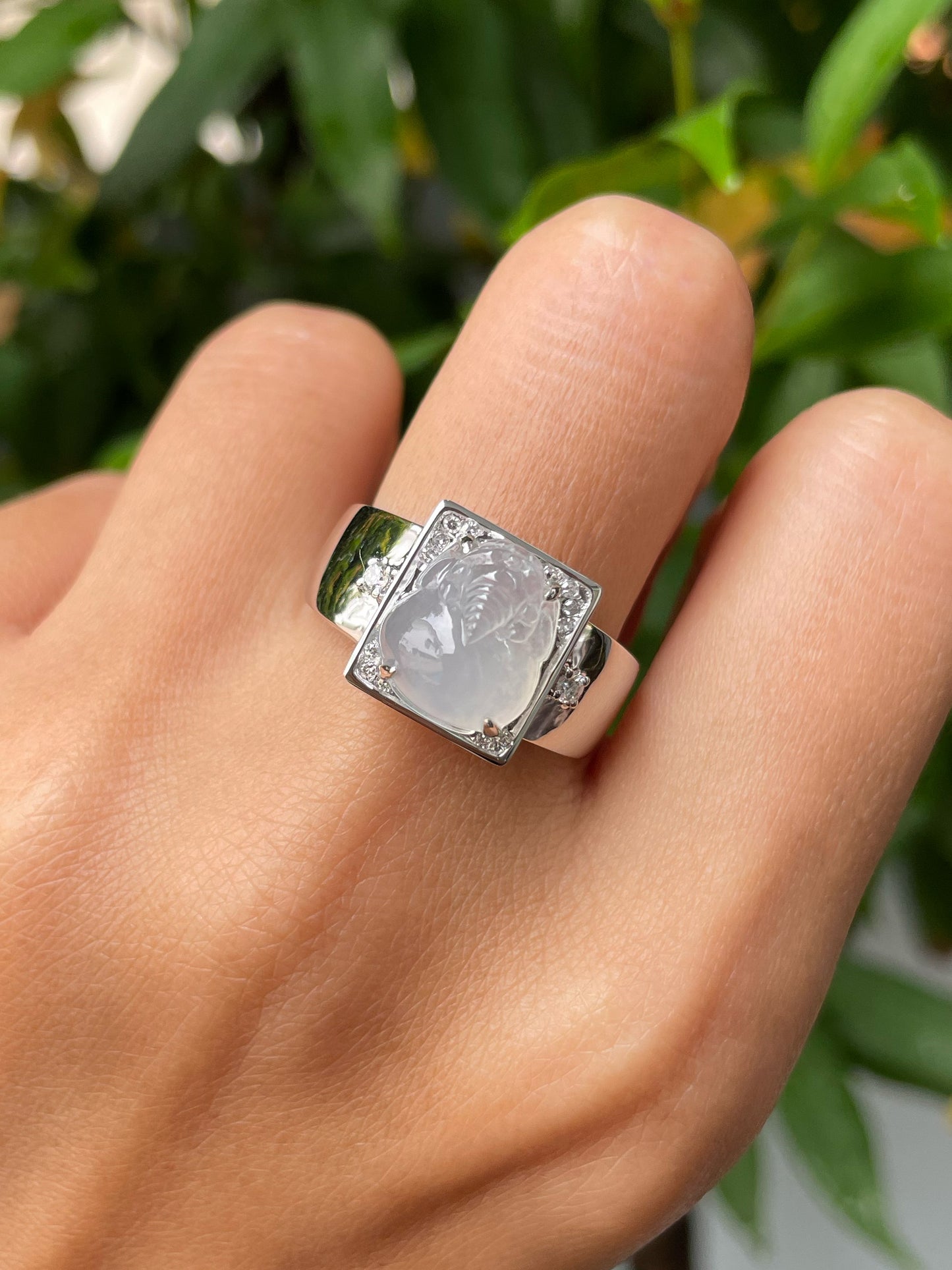 Icy Jade Ring - Golden Toad (NJR274)