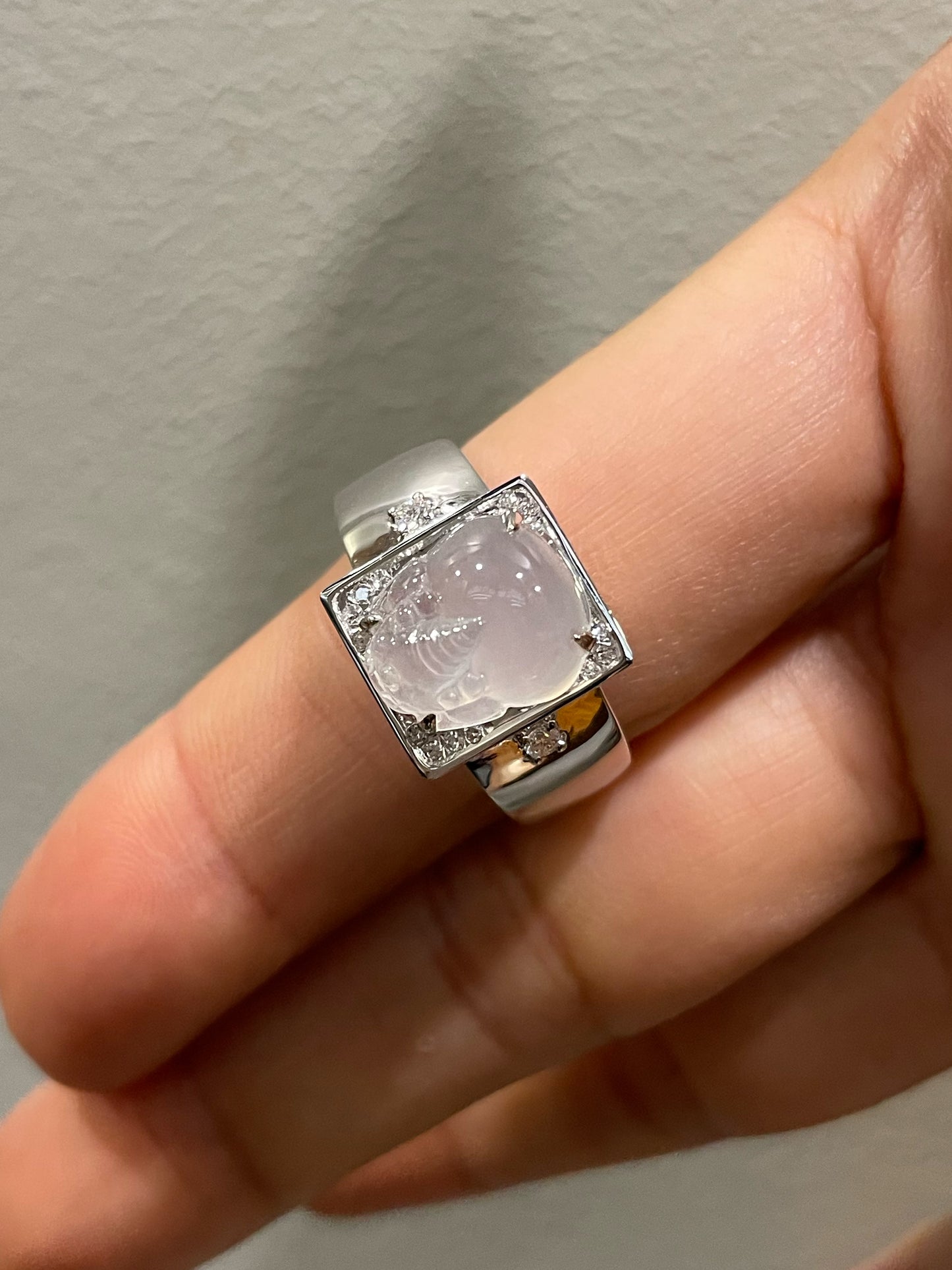 Icy Jade Ring - Golden Toad (NJR274)