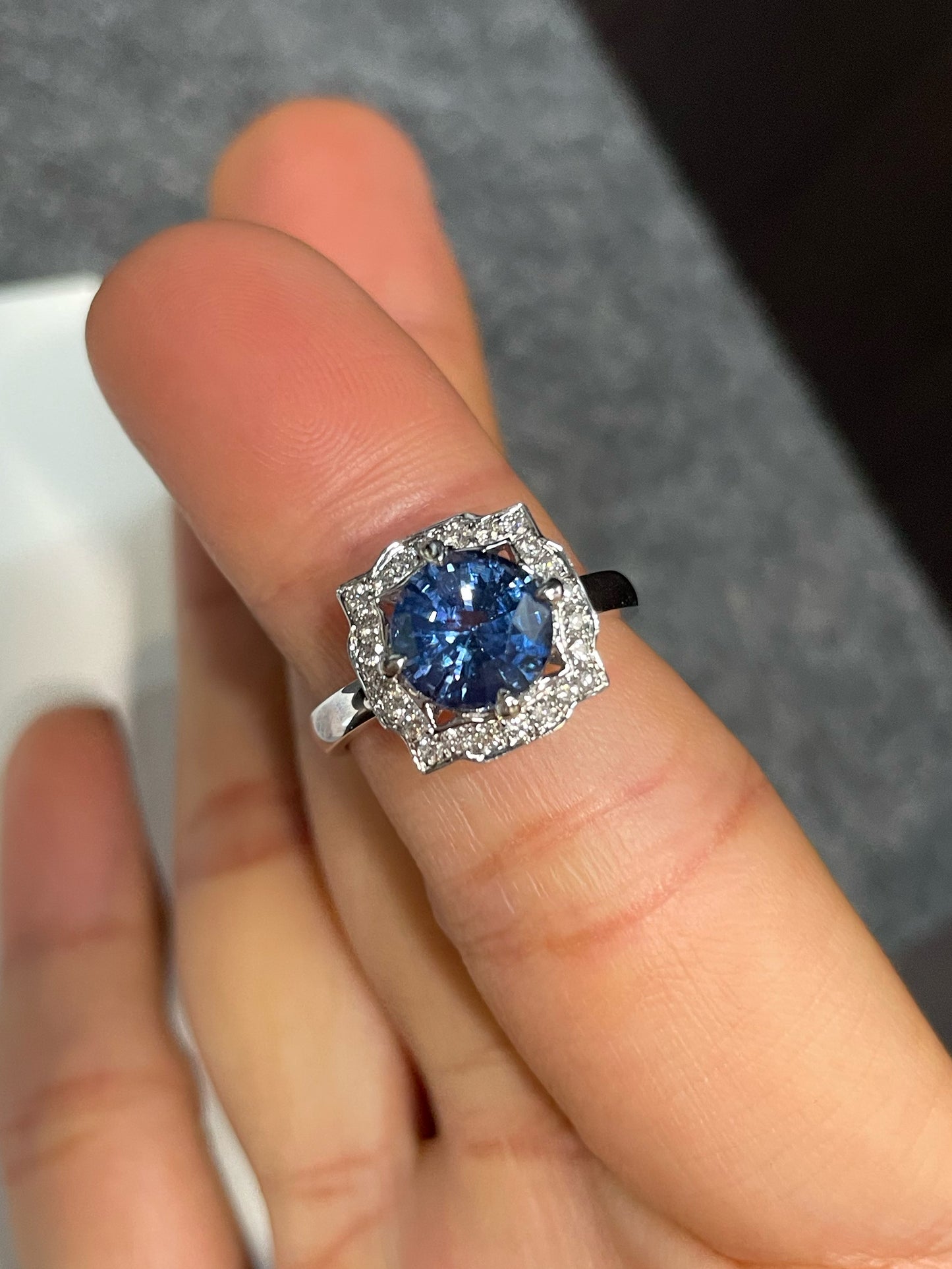 Unheated Blue Spinel Ring - 2.1CT (NJR278)