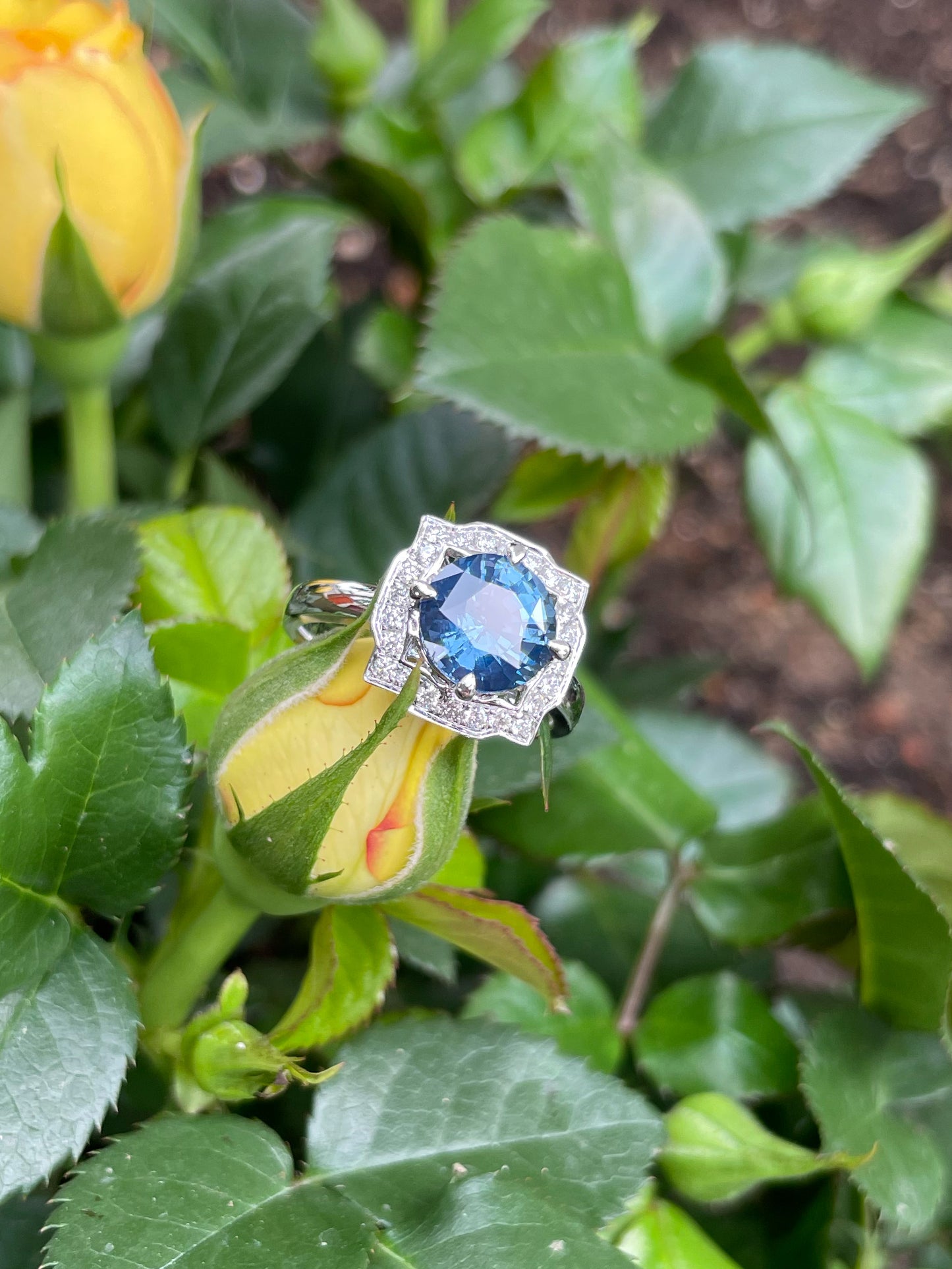 Unheated Blue Spinel Ring - 2.1CT (NJR278)