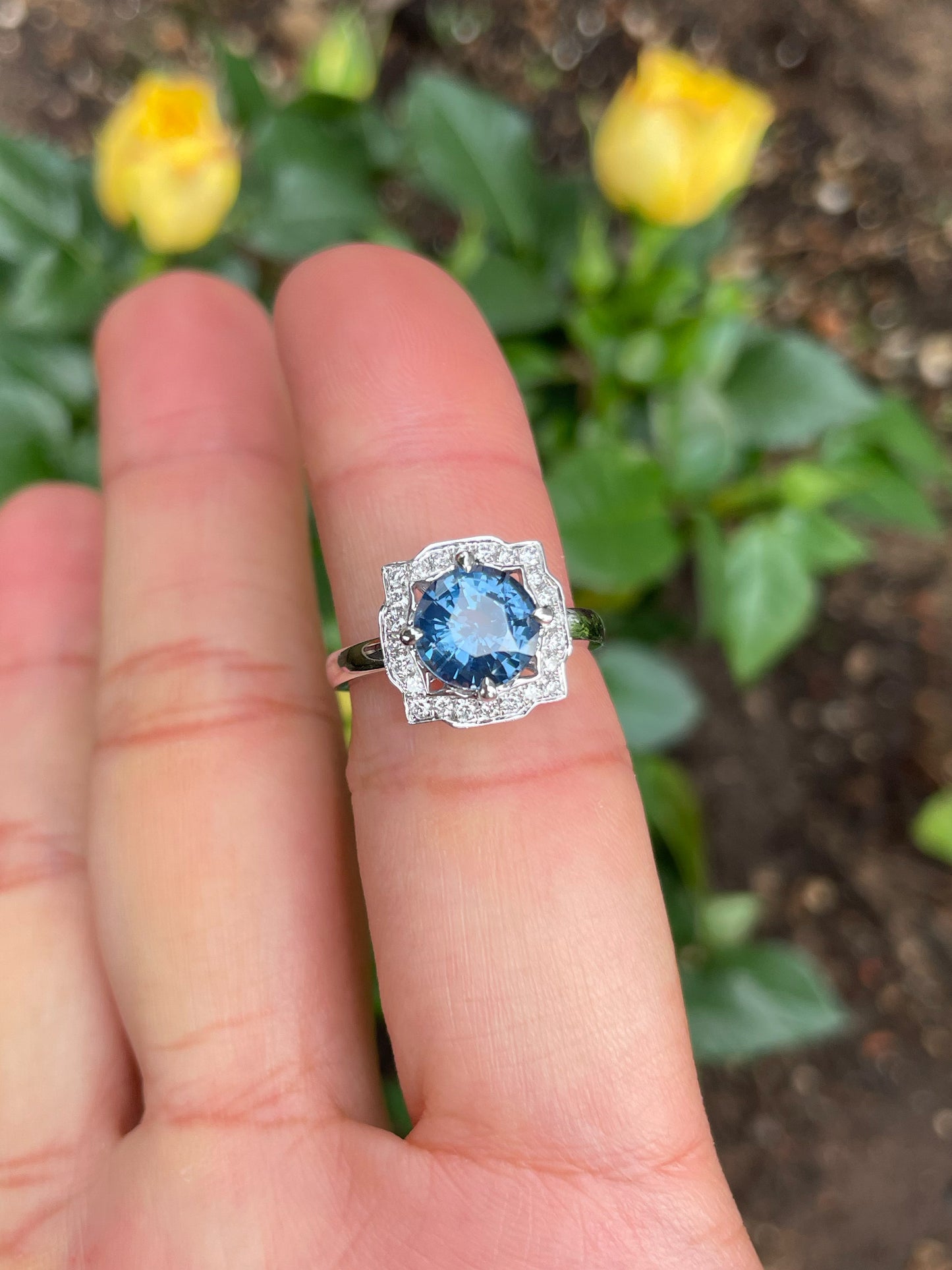 Unheated Blue Spinel Ring - 2.1CT (NJR278)