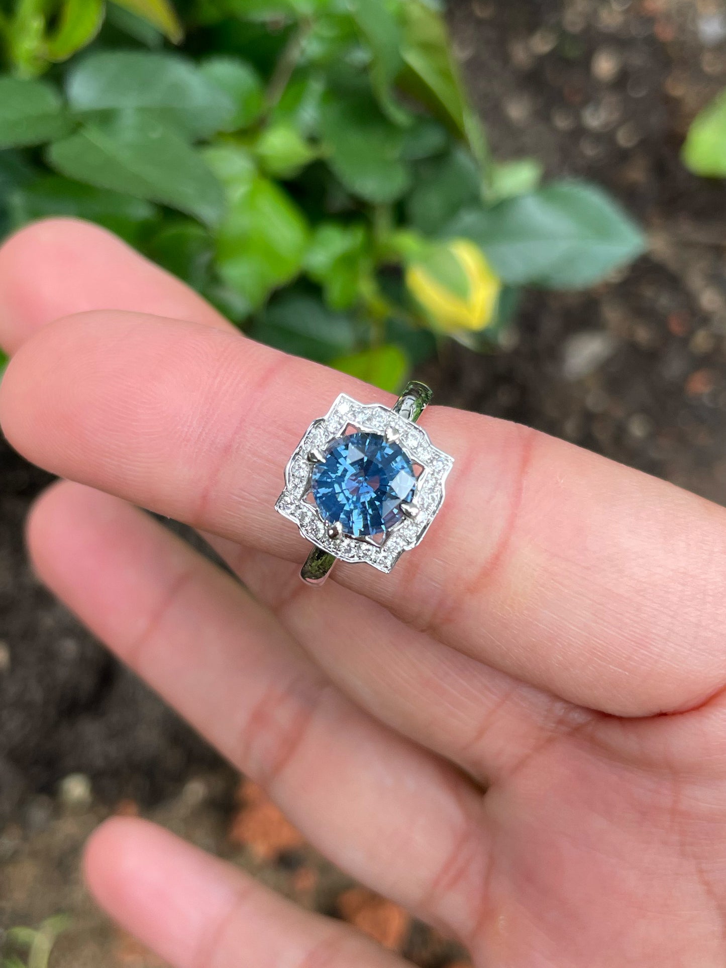 Unheated Blue Spinel Ring - 2.1CT (NJR278)