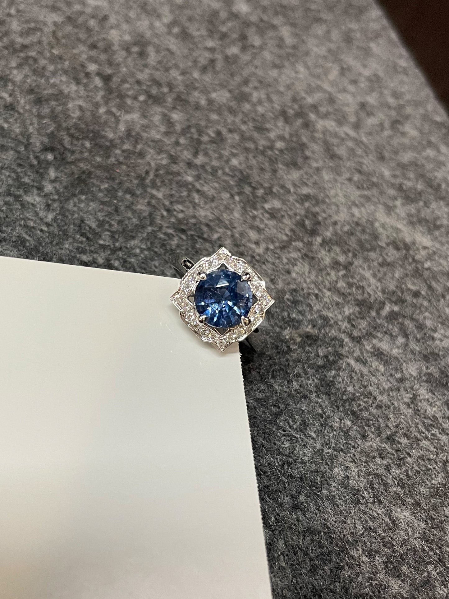Unheated Blue Spinel Ring - 2.1CT (NJR278)
