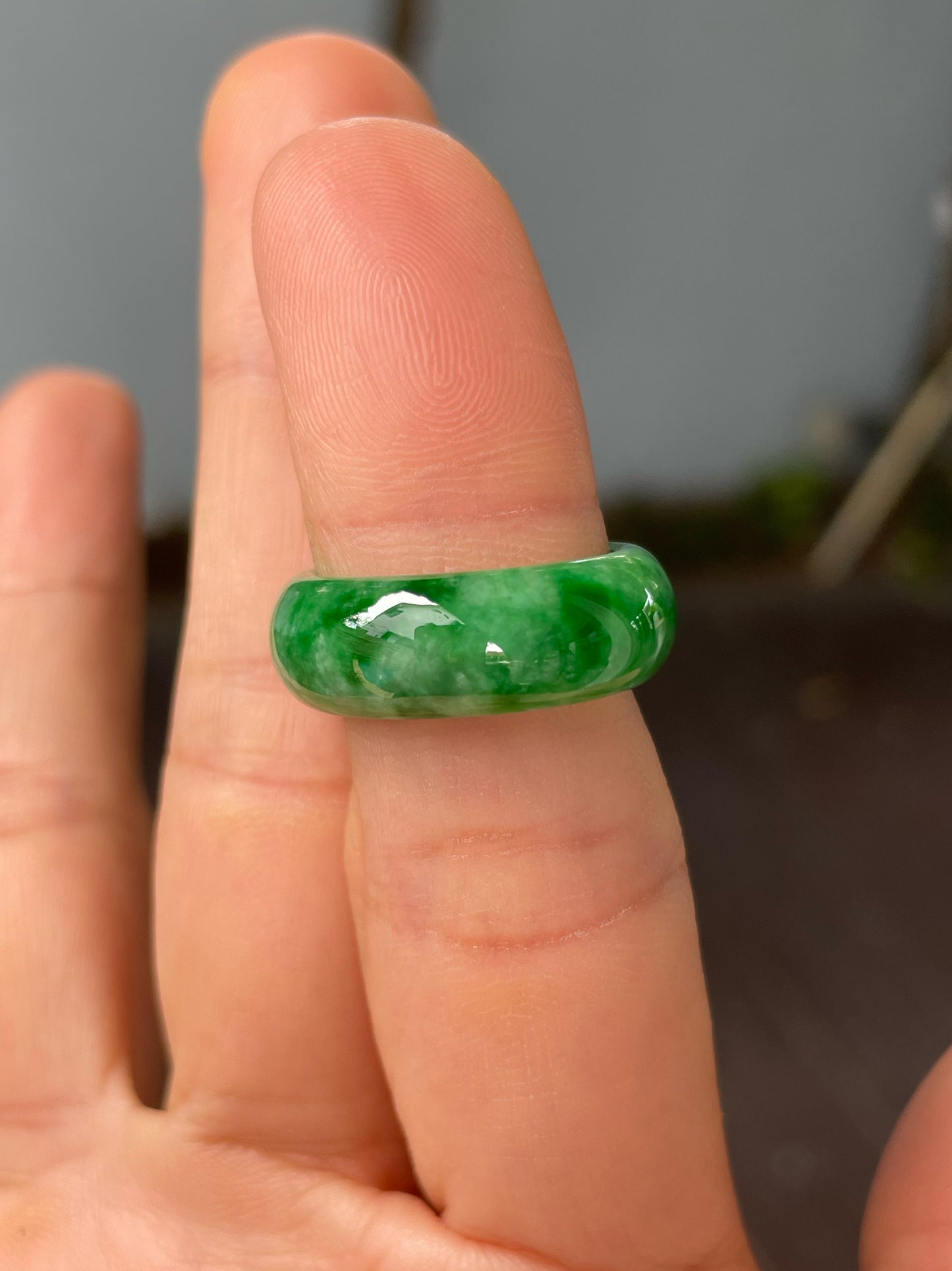 Green Jade Abacus Ring | HK 13.5 (NJR280)