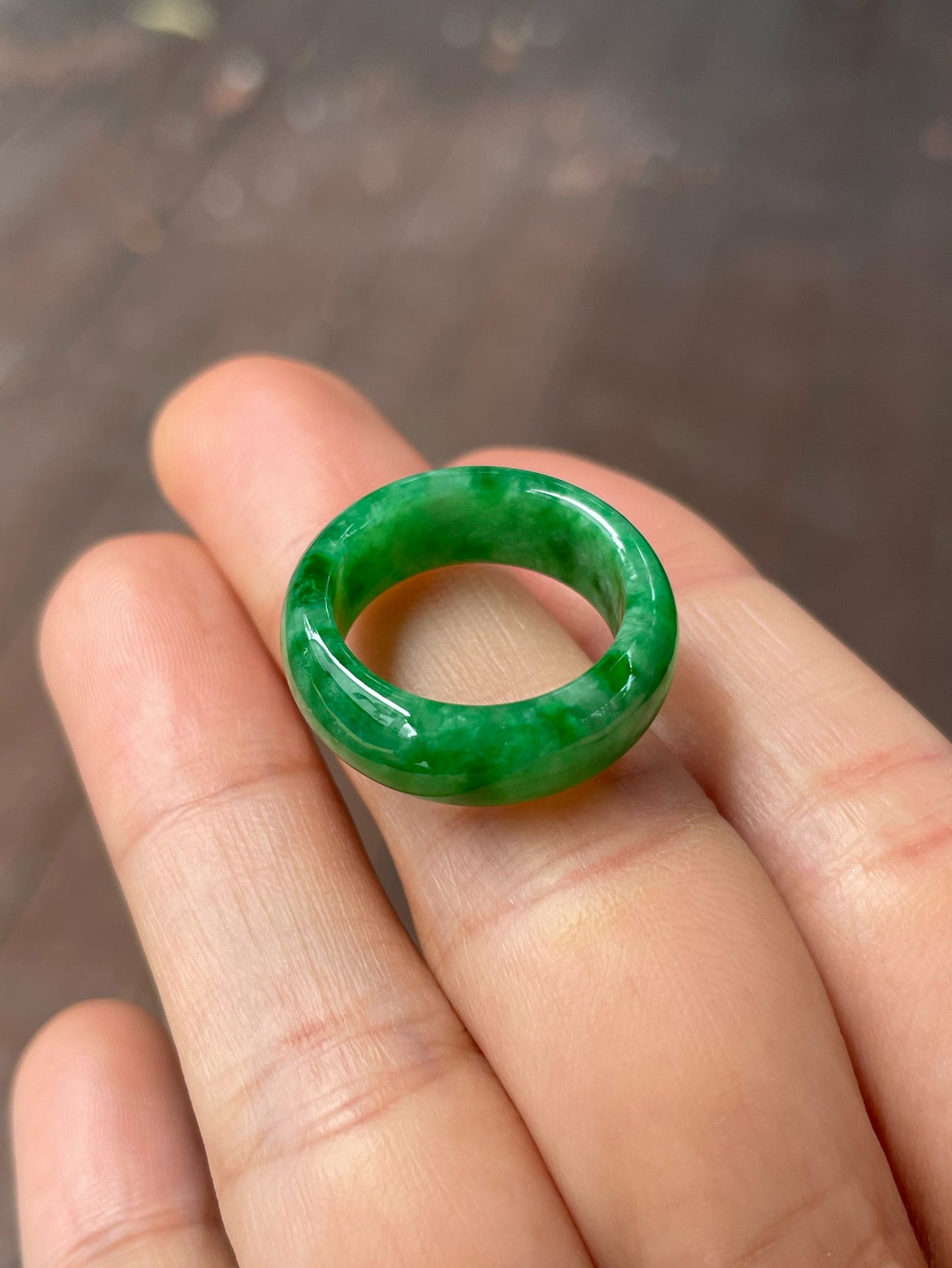 Green Jade Abacus Ring | HK 13.5 (NJR280)