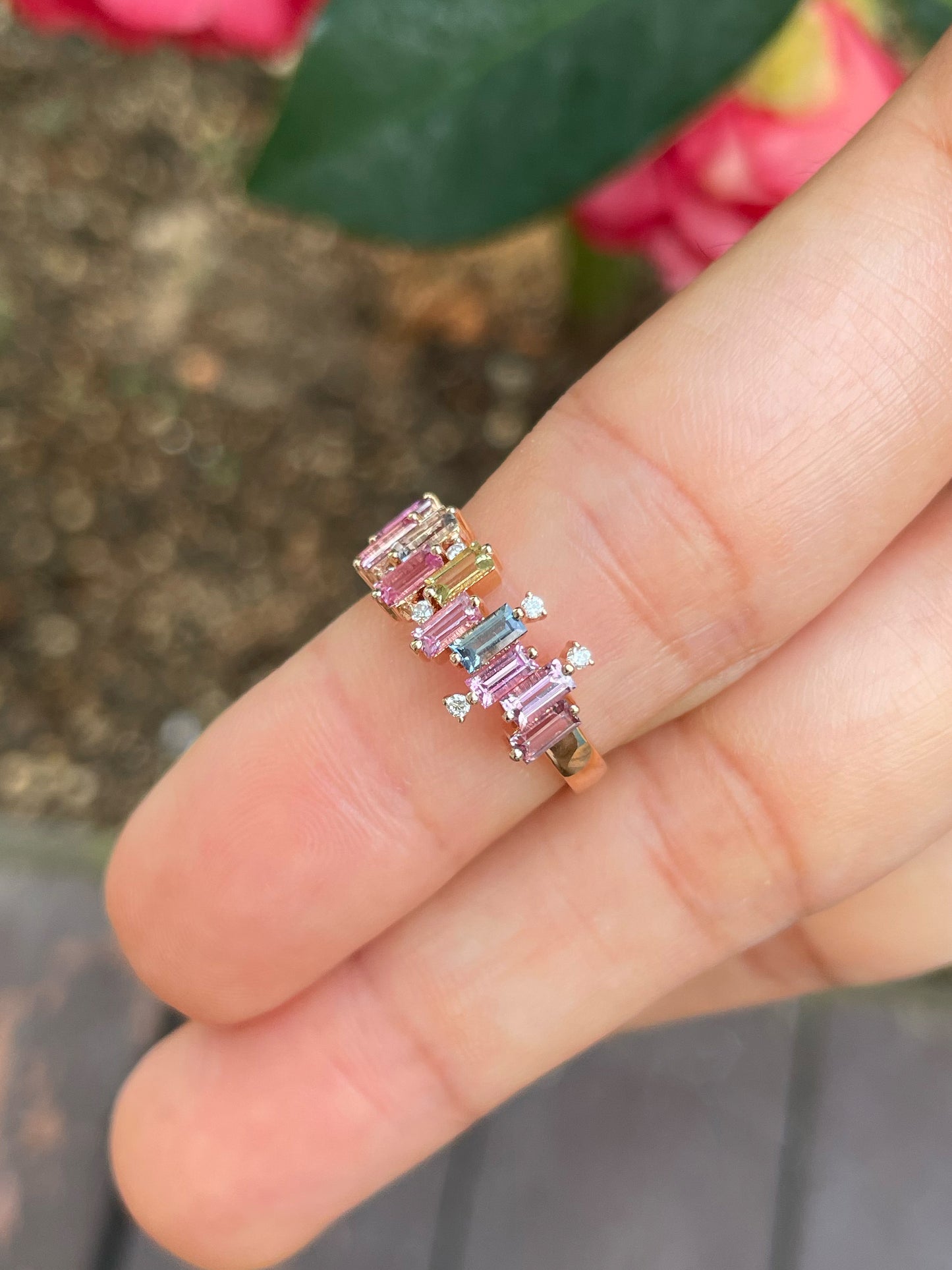Unheated Fancy Sapphires Ring - 1.3CT (NJR290)
