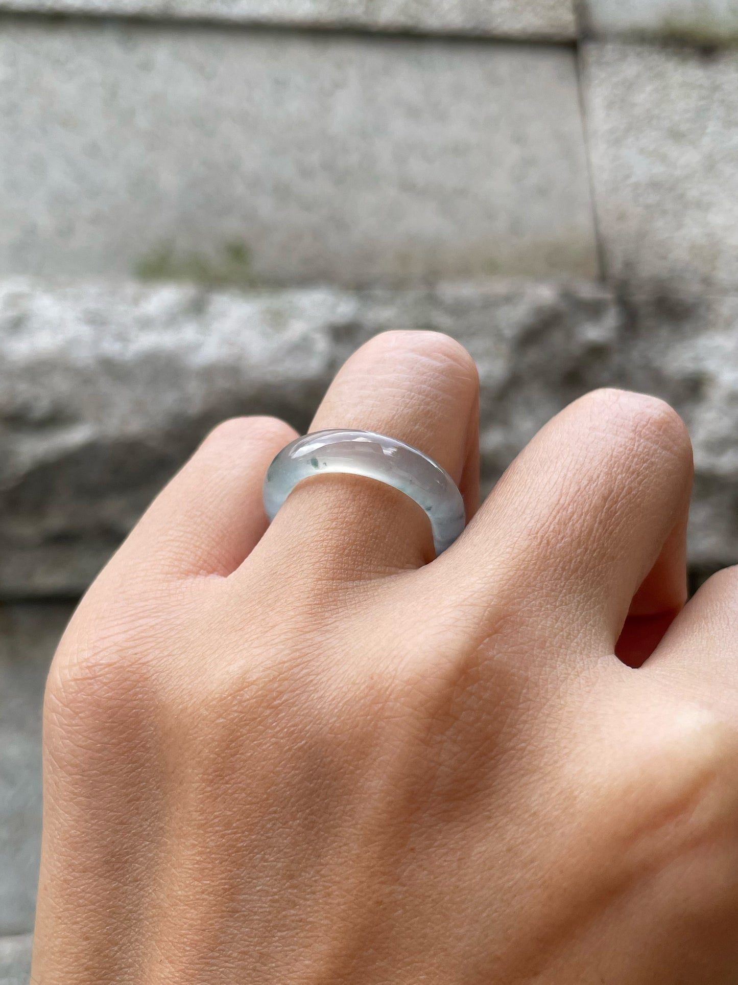 Glassy Jade Abacus Ring | HK 12 (NJR322)