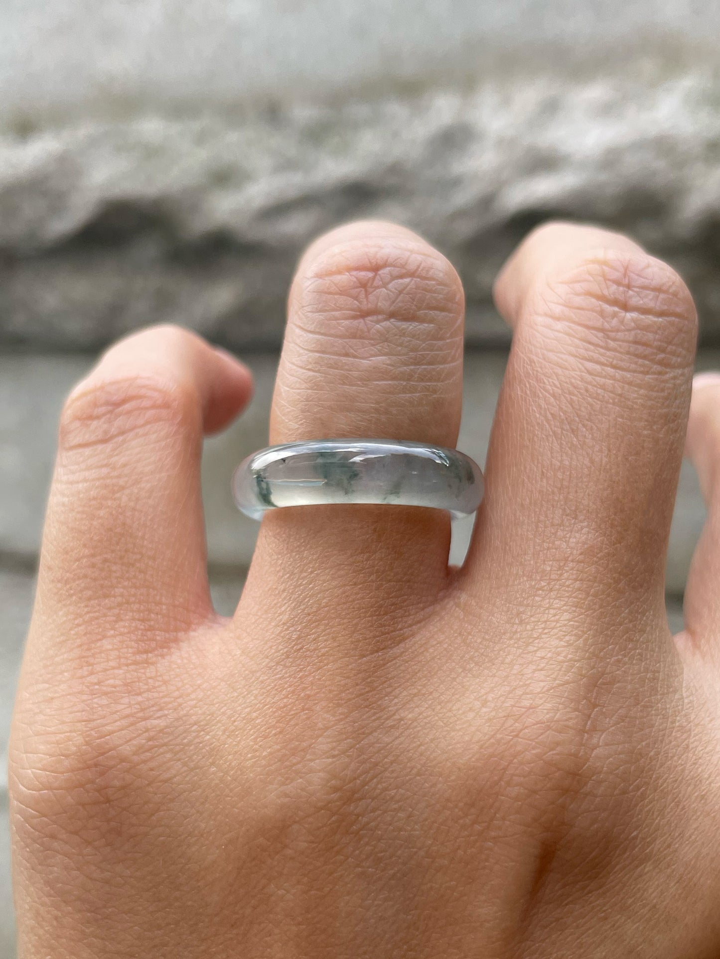 Glassy Jade Abacus Ring | HK 12 (NJR322)