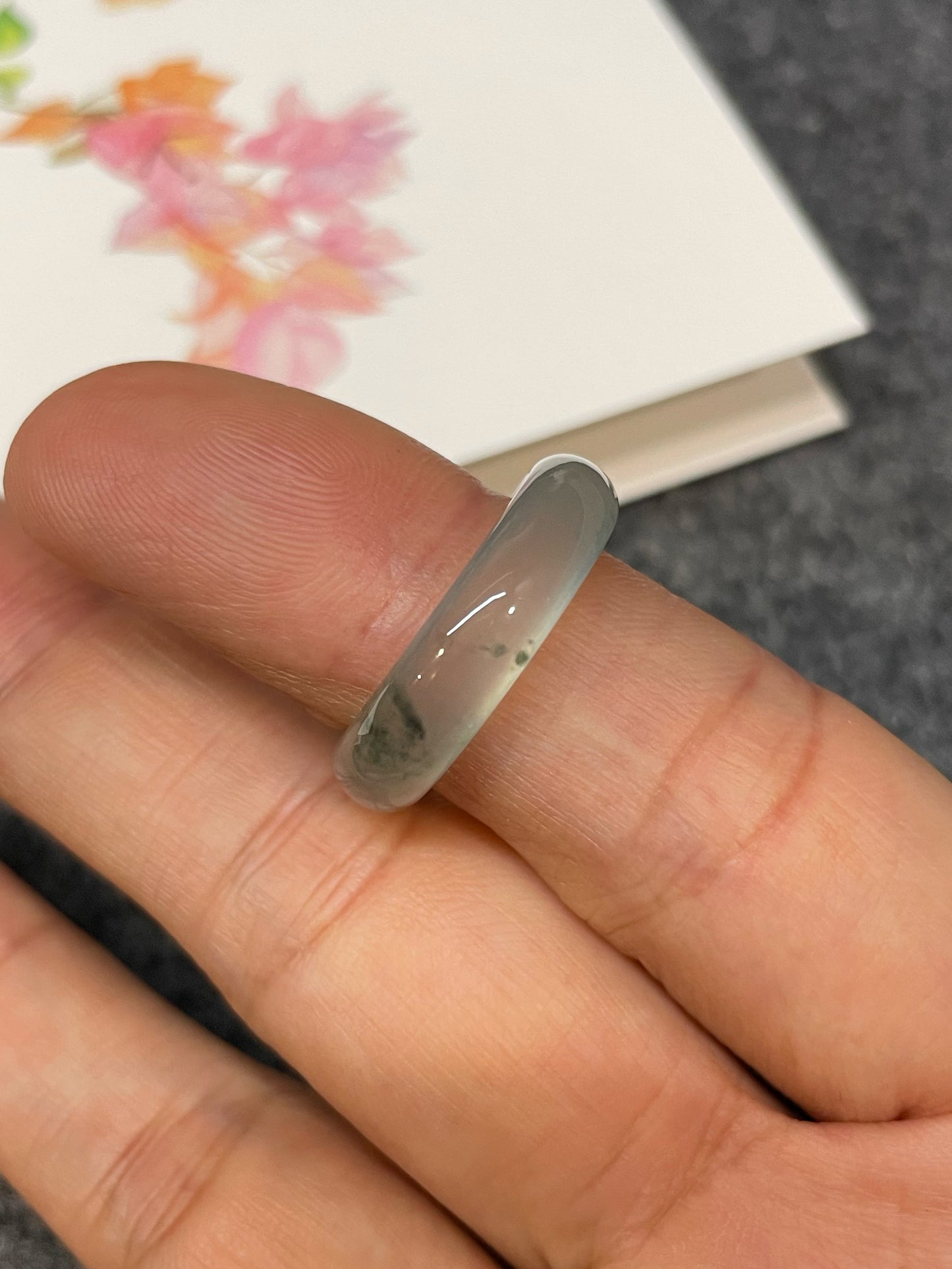 Glassy Jade Abacus Ring | HK 12 (NJR322)