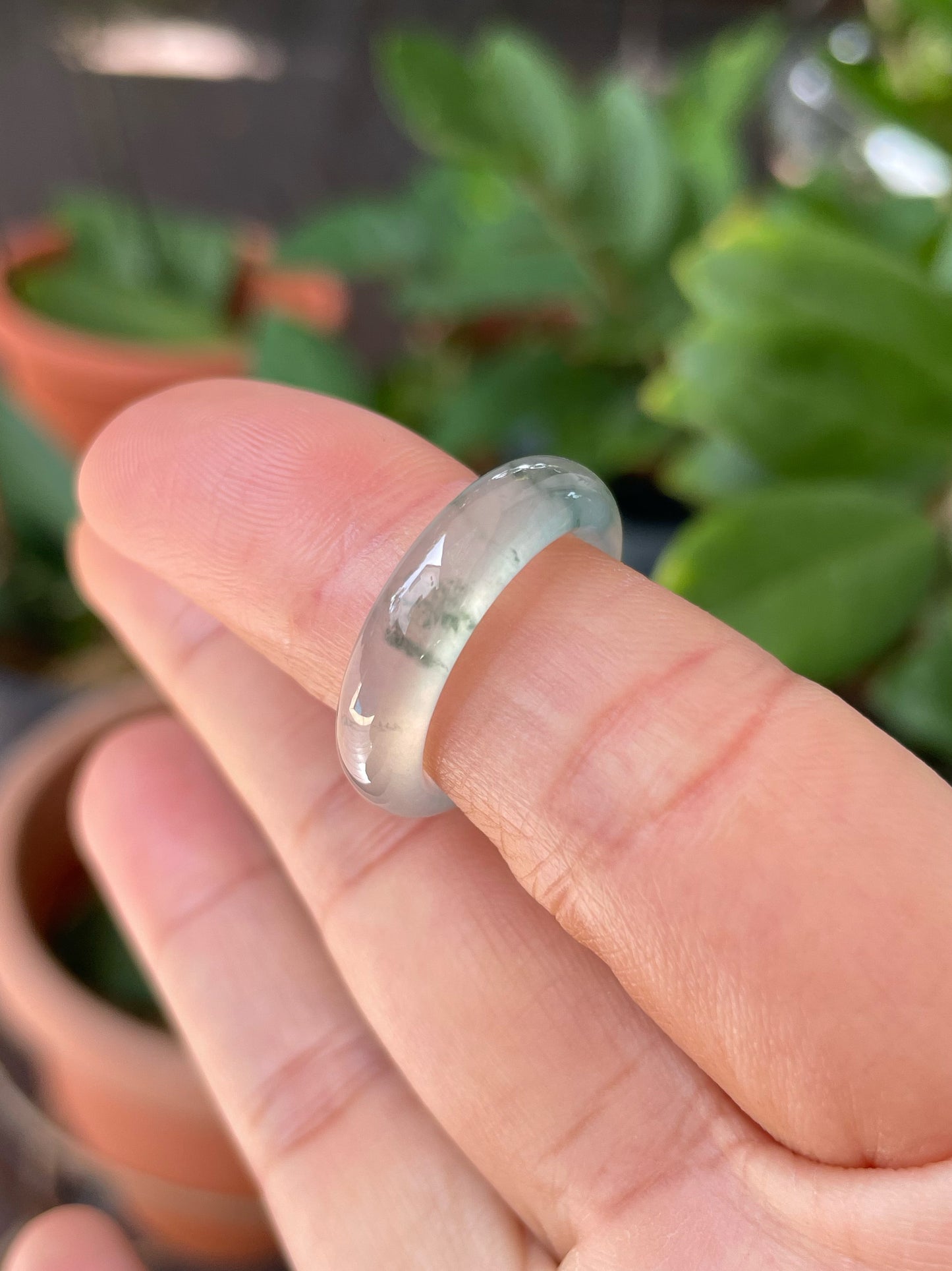 Glassy Jade Abacus Ring | HK 12 (NJR322)