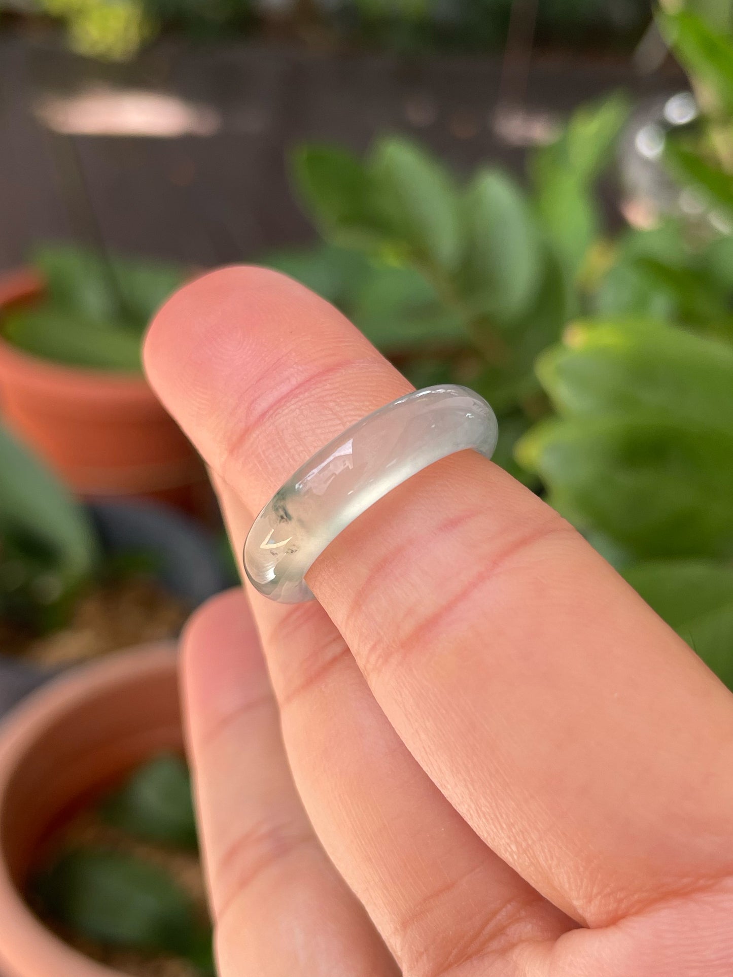 Glassy Jade Abacus Ring | HK 12 (NJR322)