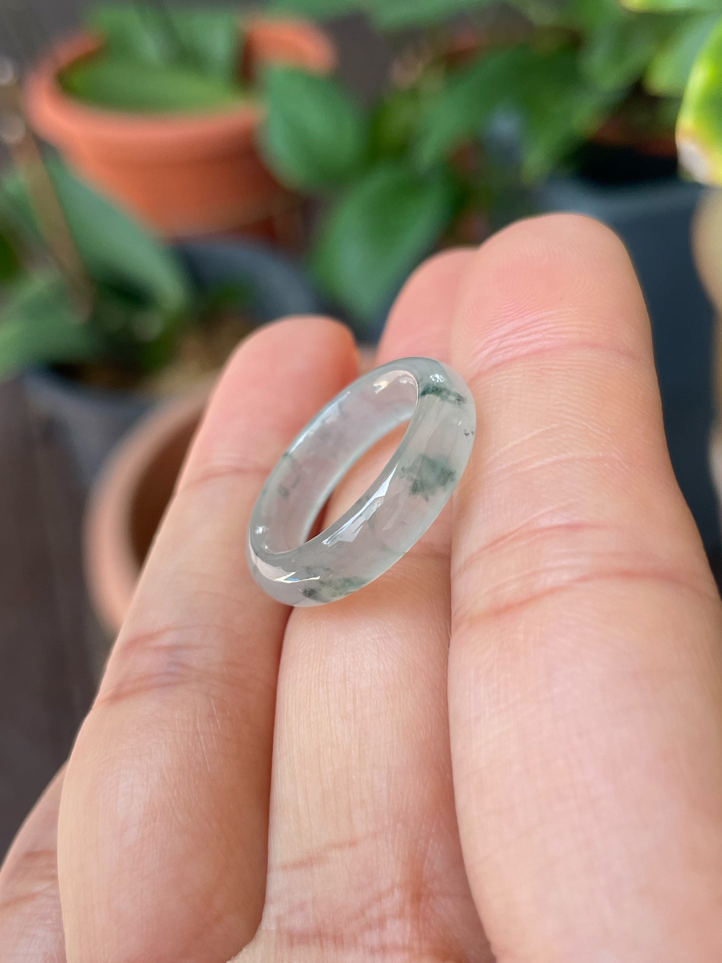 Glassy Jade Abacus Ring | HK 12 (NJR322)