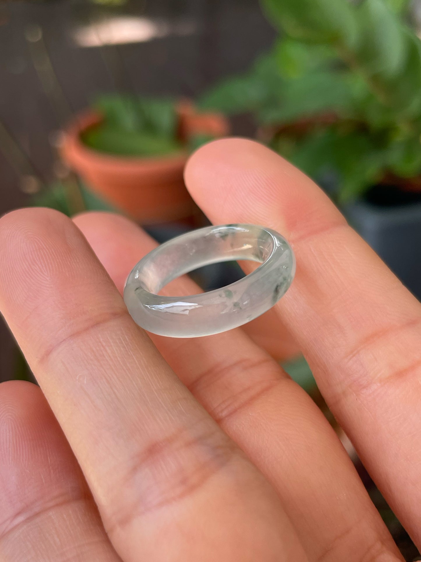 Glassy Jade Abacus Ring | HK 12 (NJR322)